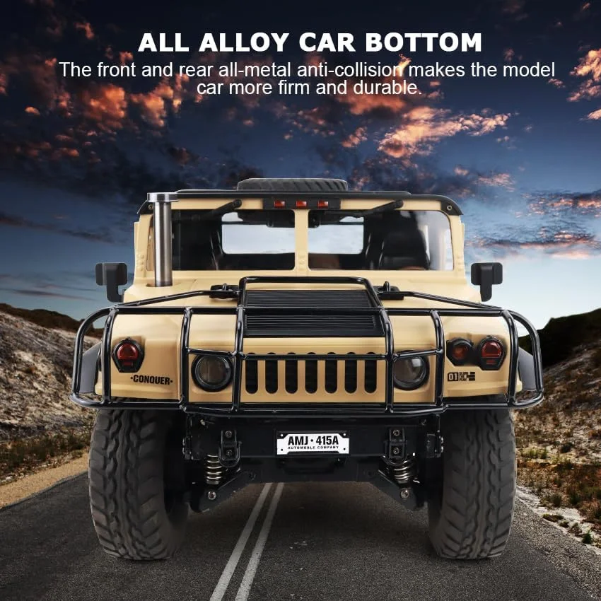 خودروهای آفرود آرسی HG 4x4 P415A مقیاس 1/10 مدل پیکاپ کنترلی (زرد)