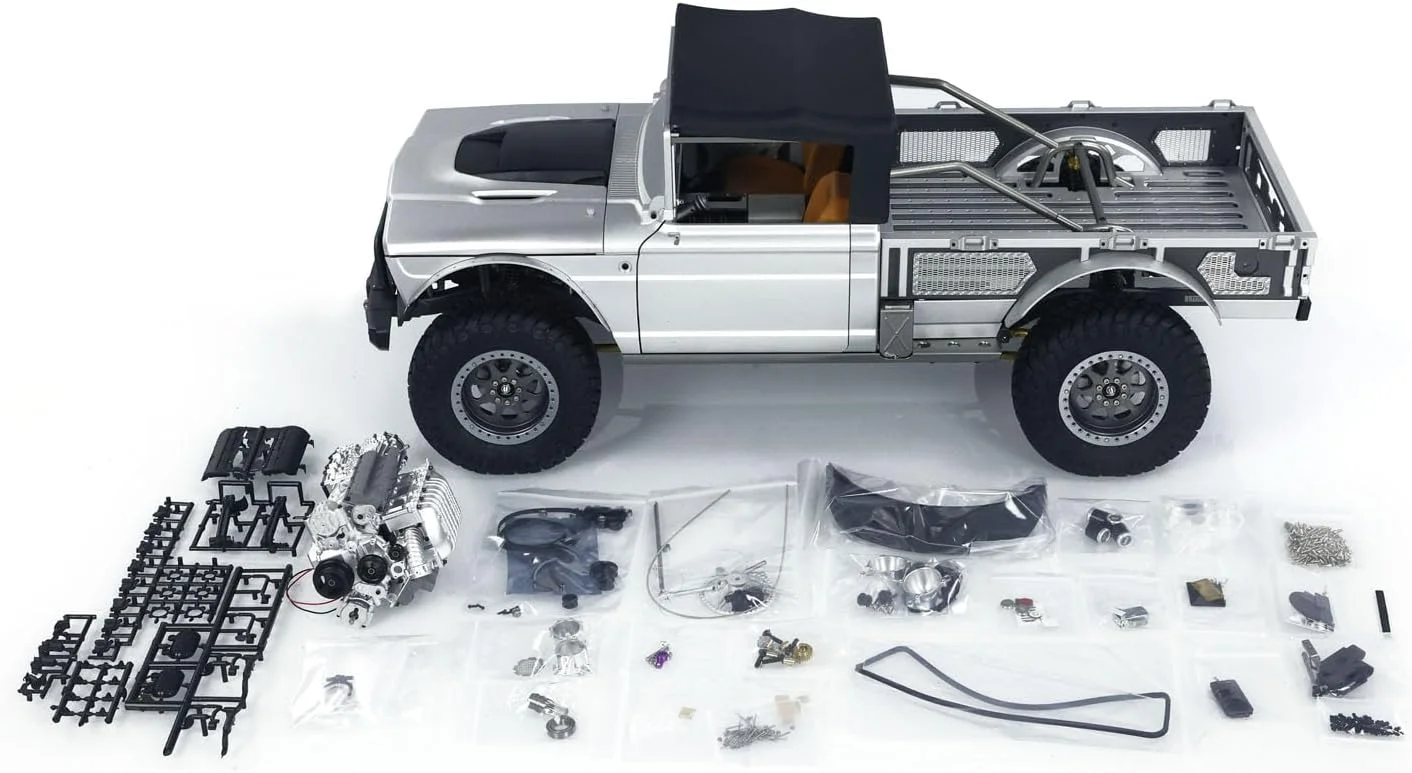 کیت مدل ماشین خزنده کنترلی از راه دور 4WD M715، مقیاس 1/8، مناسب برای سرگرمی بزرگسالان