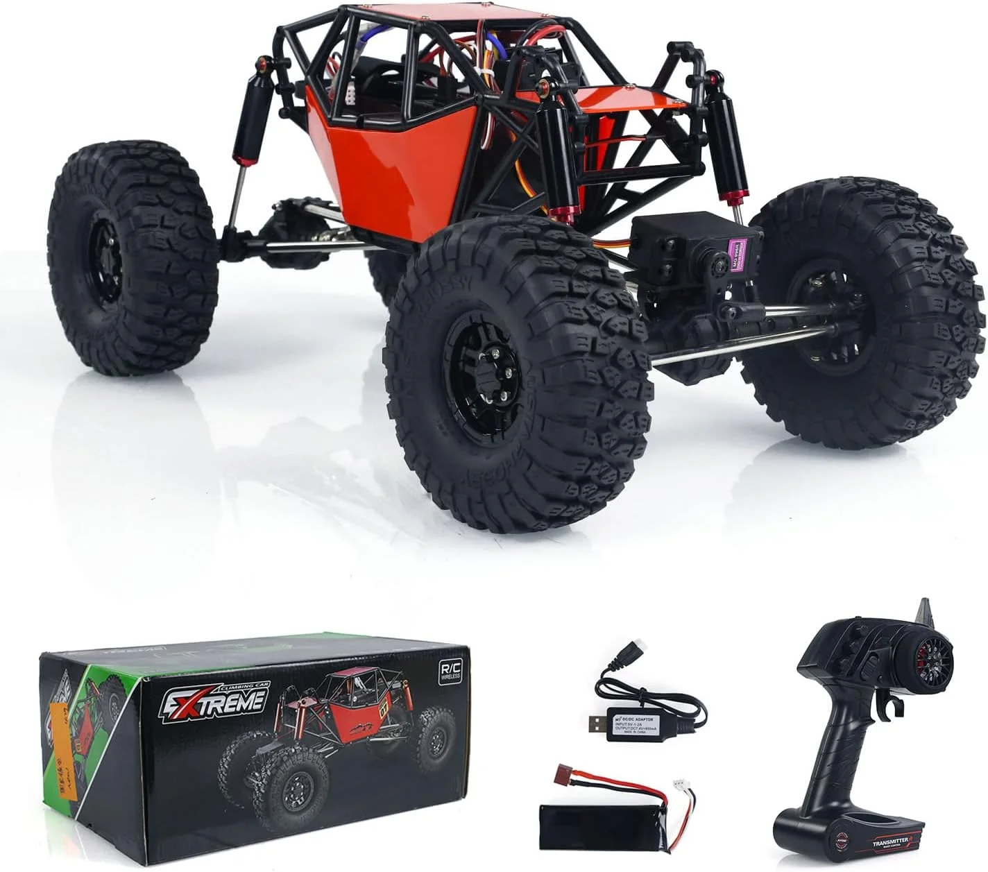 ماشین آرسی RTR مقیاس 1/10 مدل 8504R آفرود 4*4 کنترلی صخره نورد الکتریکی