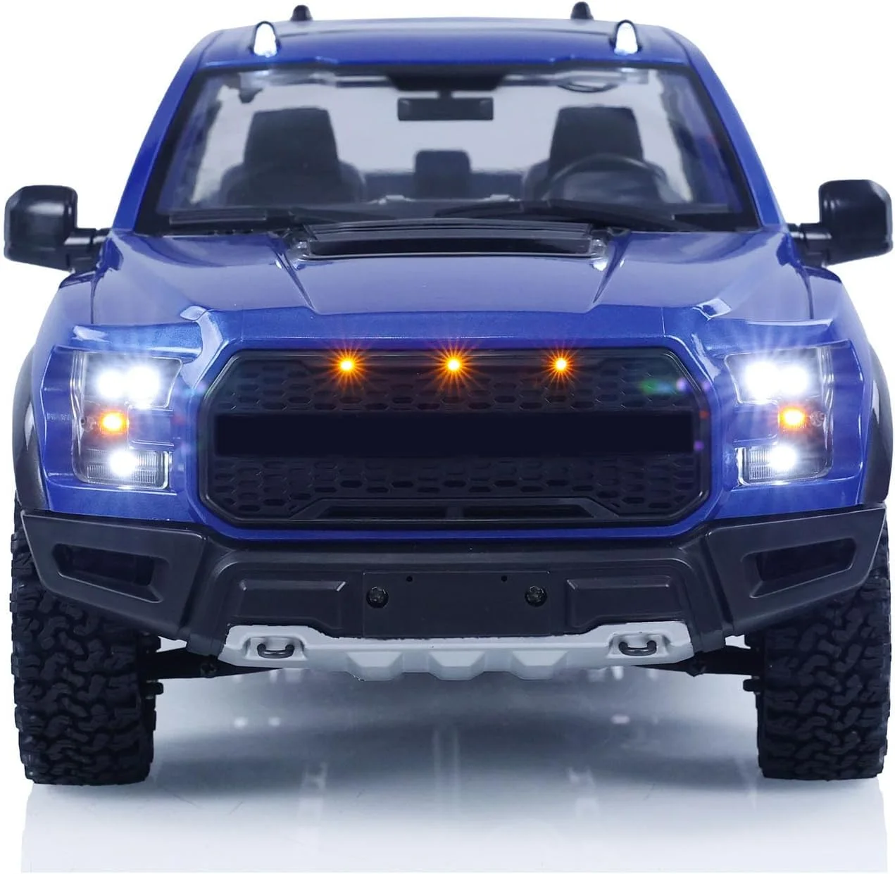 ماشین کنترلی از راه دور مدل F150، مقیاس 1:10، مناسب مسیرهای ناهموار، به همراه موتور، سروو، سیستم نور و صدا