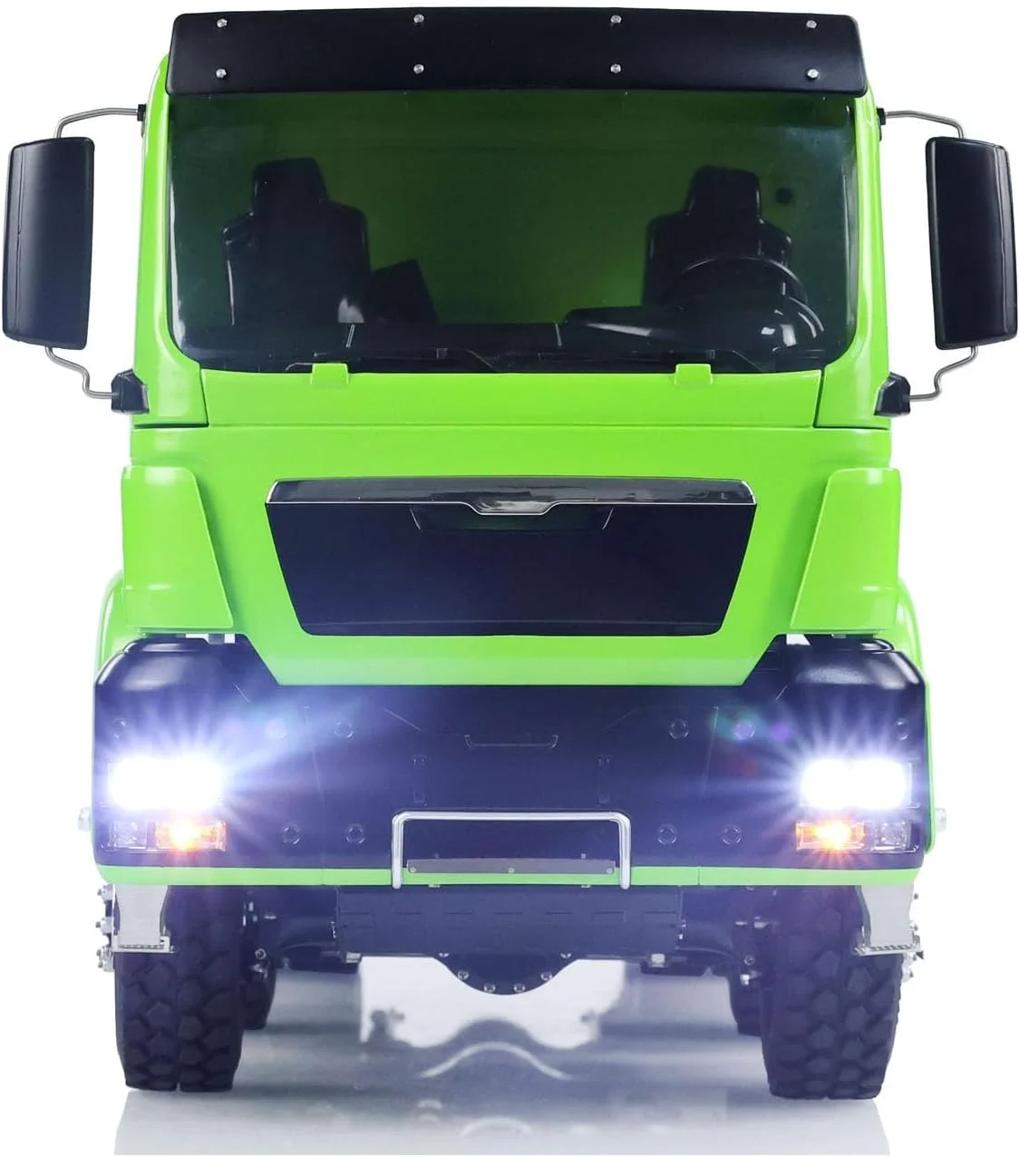 کامیون کمپرسی هیدرولیک LESU 1/14 8x8 RC با شاسی فلزی، قفل دیفرانسیل، موتور قدرتمند 540، اکسل EDS، گیربکس 2 سرعته، مدل ماشین حرفه ای