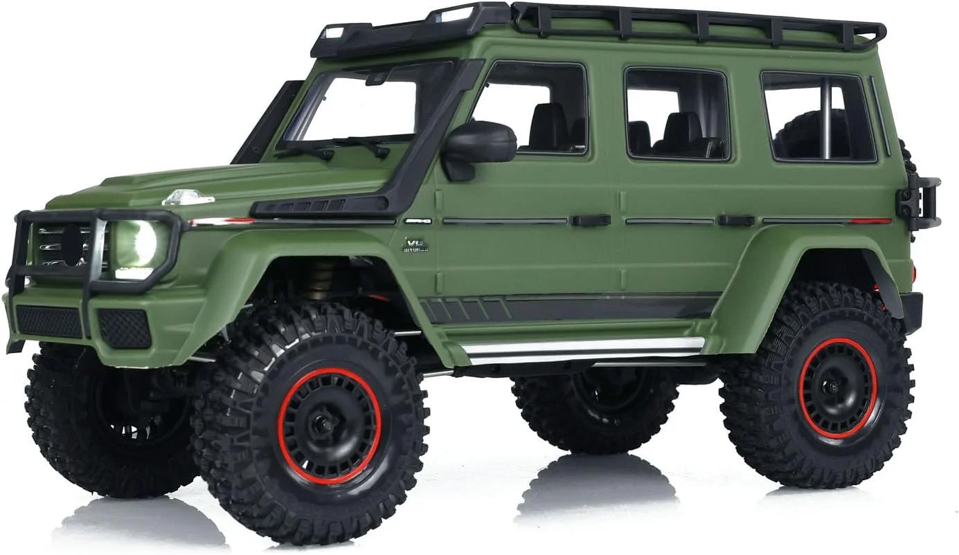 ماشین خزنده کنترلی از راه دور YIKONG 4x4 1/10 مدل YK4106PRO 4WD 11CH، سیستم روشنایی خودروهای آفرود، مدل درجه سرگرمی برای بزرگسالان