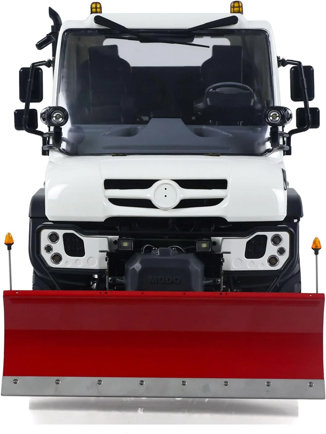 مدل ماشین خزنده هیدرولیک آرسی U423 4X4 1/10 با تیغه برف روب، مدل ماشین آفرود آرسی، سطل فلزی، گیربکس 2 سرعته، نور و صدا، کنترلر از راه دور ST8