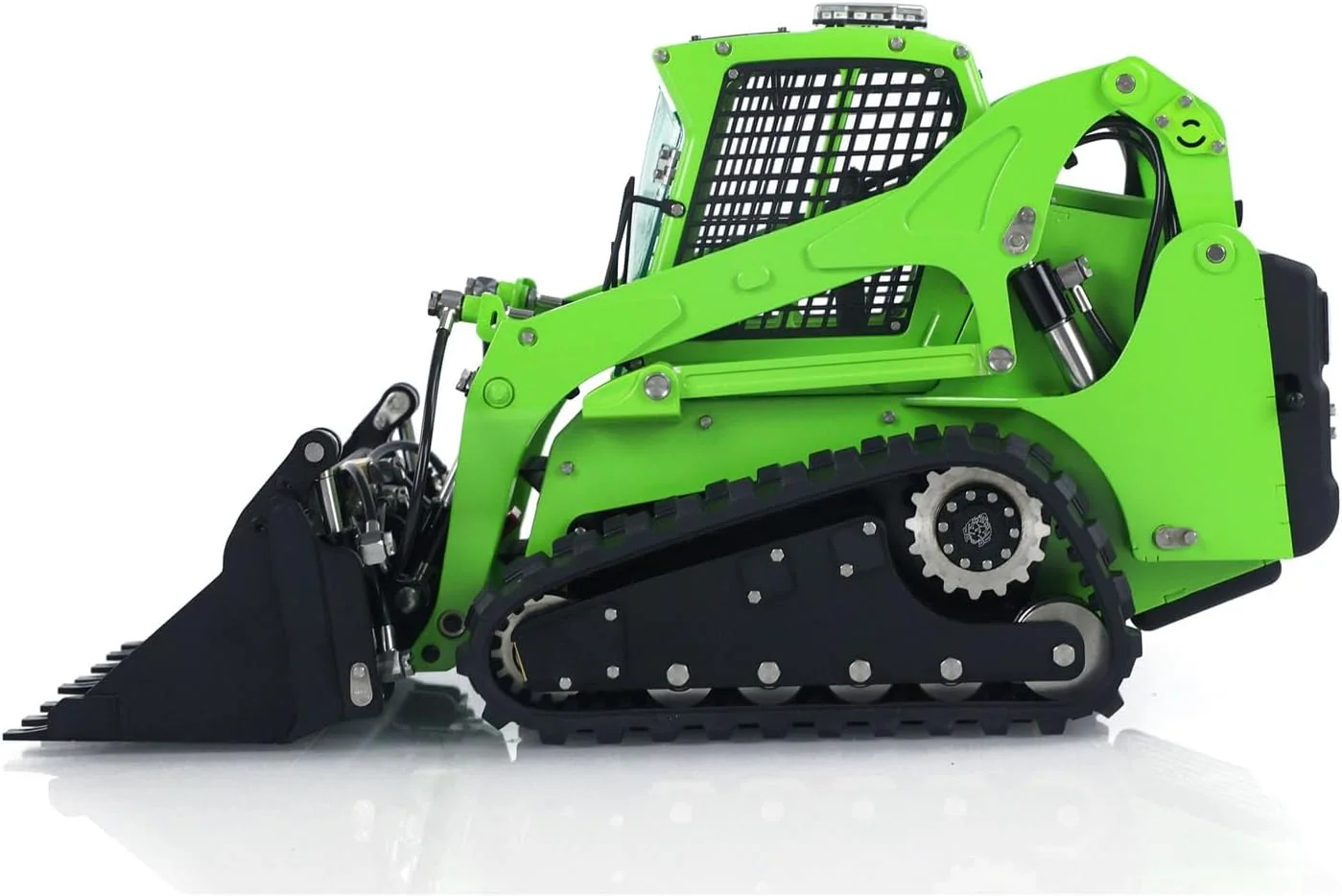 لودر لِسو Aoue LT5 Bobcat RC هیدرولیک با مقیاس 1/14، جاروی برقی، رادیو I6S، باتری، مدل RTR ماشین ساختمانی کنترلی