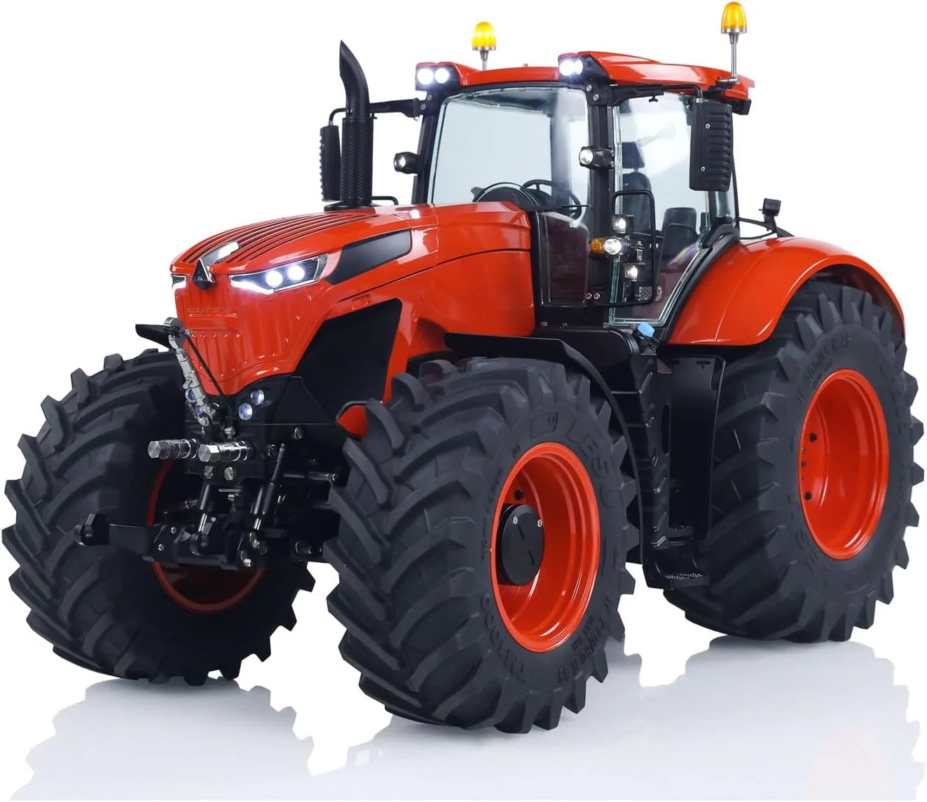 مدل تراکتور هیدرولیک فلزی LESU 4x4 1/14 RTR مدل AOUE 1050 کامیون مزرعه رادیویی کنترل از راه دور با شبیه سازی دود و صدا مدل سطح مبتدی PL18EV Lite