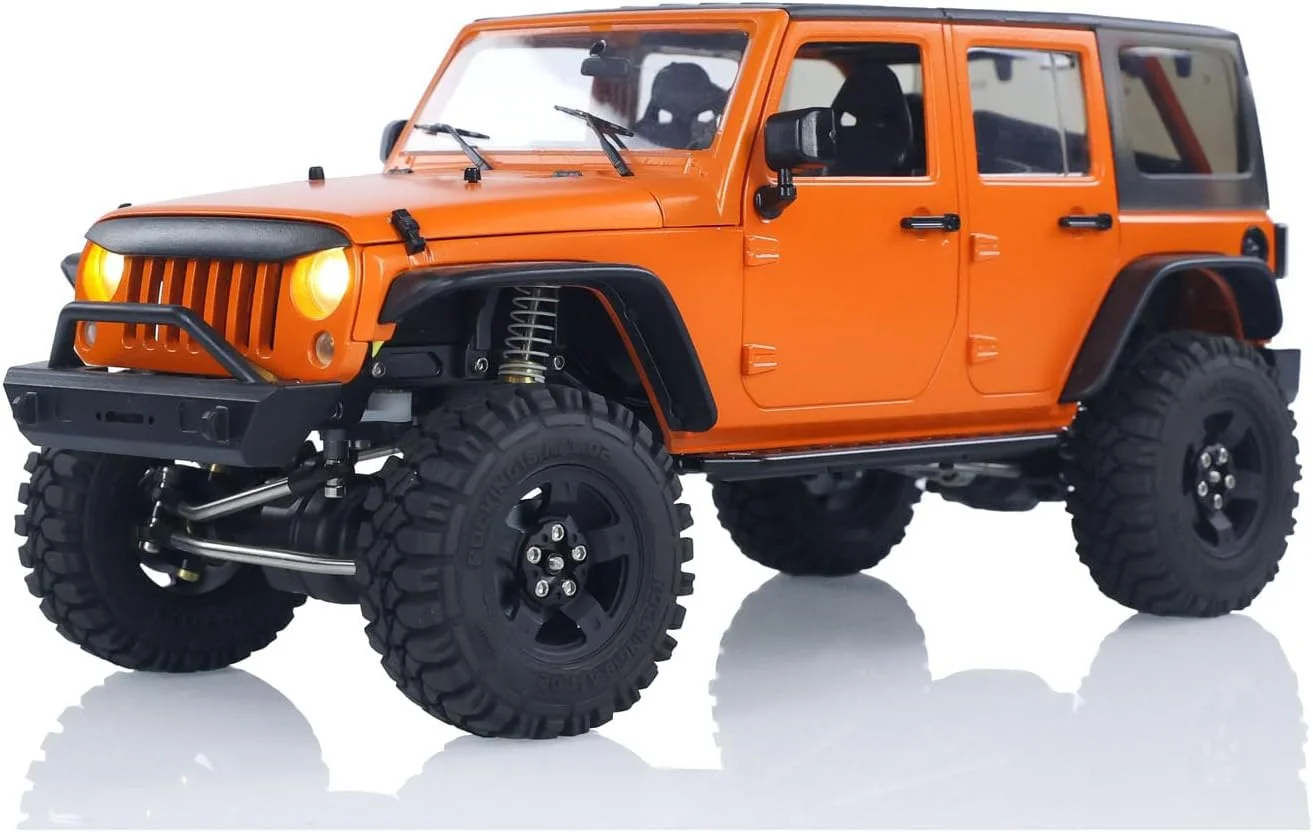 ماشین آرسی خزنده کاپو CUB2 RTR مقیاس 1/18، کنترل از راه دور، خودروی آفرود، گیربکس 2 سرعته، رادیو GT5، باتری، نور، صدا، مدل درجه سرگرمی برای بزرگسالان