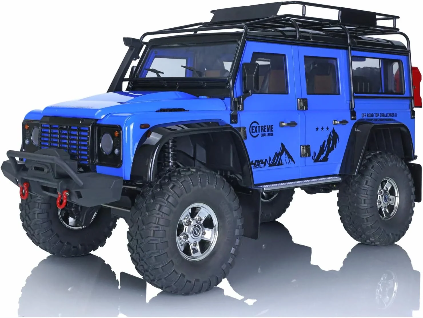 ماشین خزنده کنترلی از راه دور HG 1/10 4x4، خودروی صخره نوردی آفرود P411 با کنترل رادیویی، سروو، ESC، گیربکس 2 سرعته و موتور براش خورده برای سرگرمی