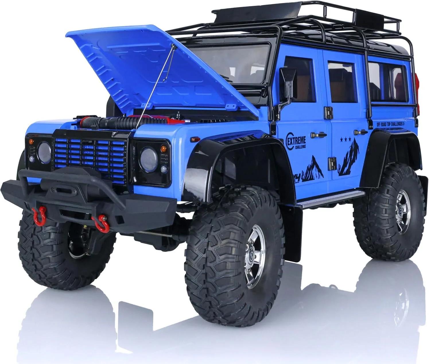 ماشین خزنده کنترلی از راه دور HG 1/10 4x4، خودروی صخره نوردی آفرود P411 با کنترل رادیویی، سروو، ESC، گیربکس 2 سرعته و موتور براش خورده برای سرگرمی