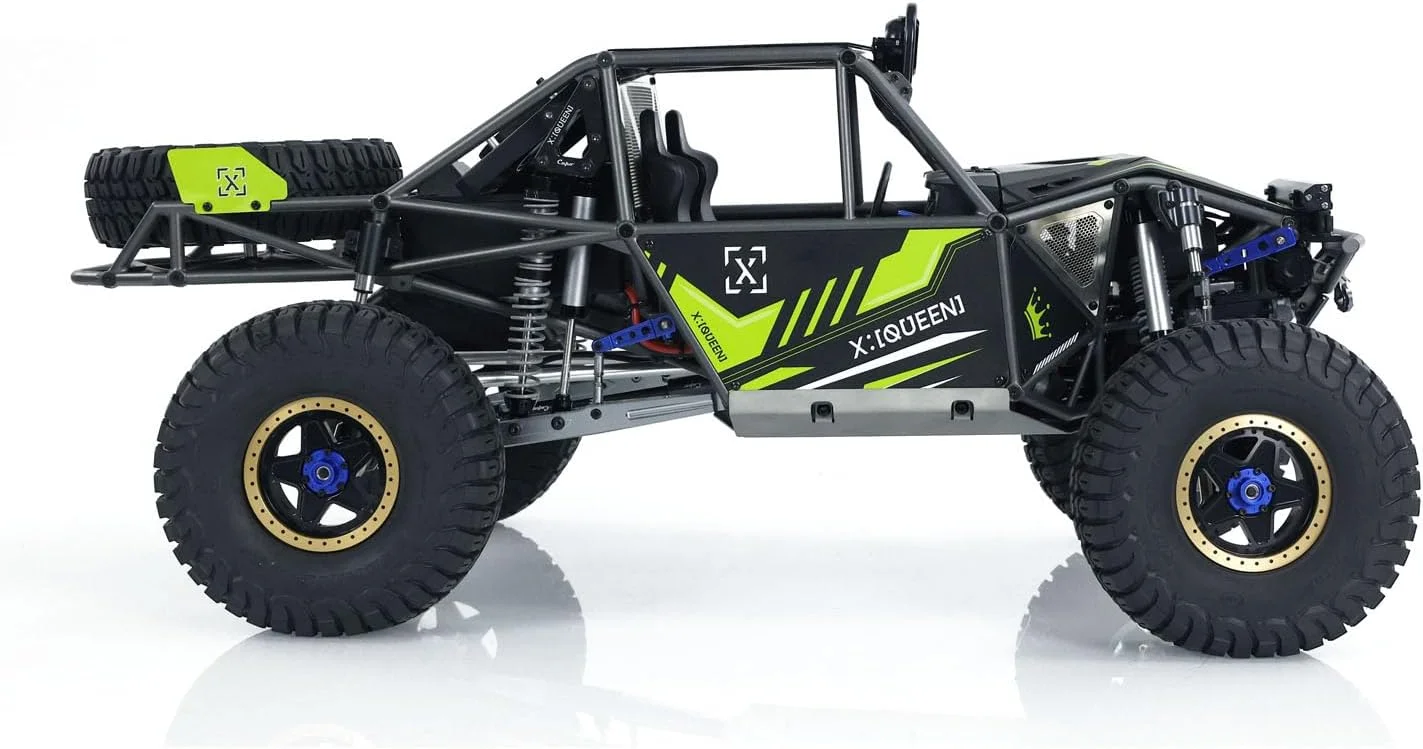 کامیون خزنده کاپو 1/8 RC U4 با 2 دنده، واحد دود، موتور، سروو، ESC، سیستم نور و صدا، کامیون مسابقه ای کنترل از راه دور CD1582X