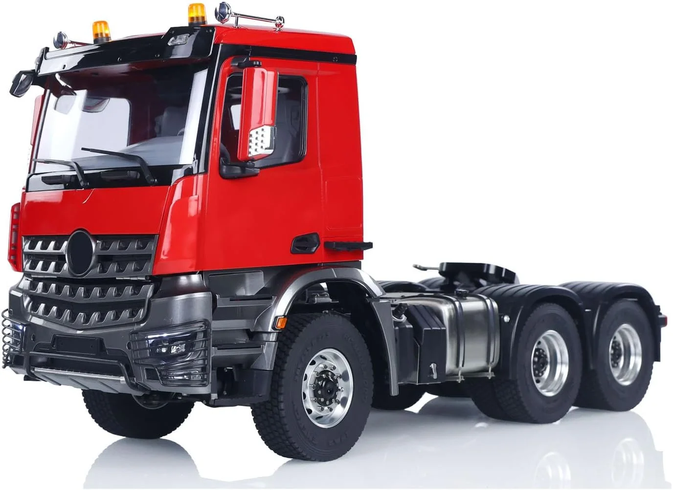 کامیون کنترلی 6x6 مدل تراکتور رادیویی 1/14 بدون قفل دیفرانسیل، 2 سرعته، مناسب برای تریلر نیمه DIY، مدل سرگرمی برای بزرگسالان