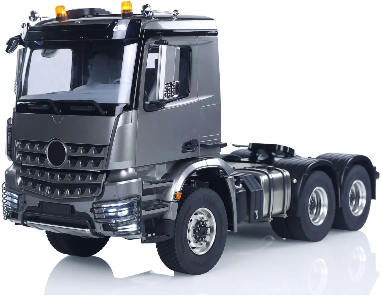 مدل کامیون تراکتور کنترلی از راه دور 3363، مقیاس 1/14، مدل ماشین باری RC، بدون قفل دیفرانسیل، محور فلزی، گیربکس 2 سرعته، نور و صدا، مناسب برای مدل های حرفه ای