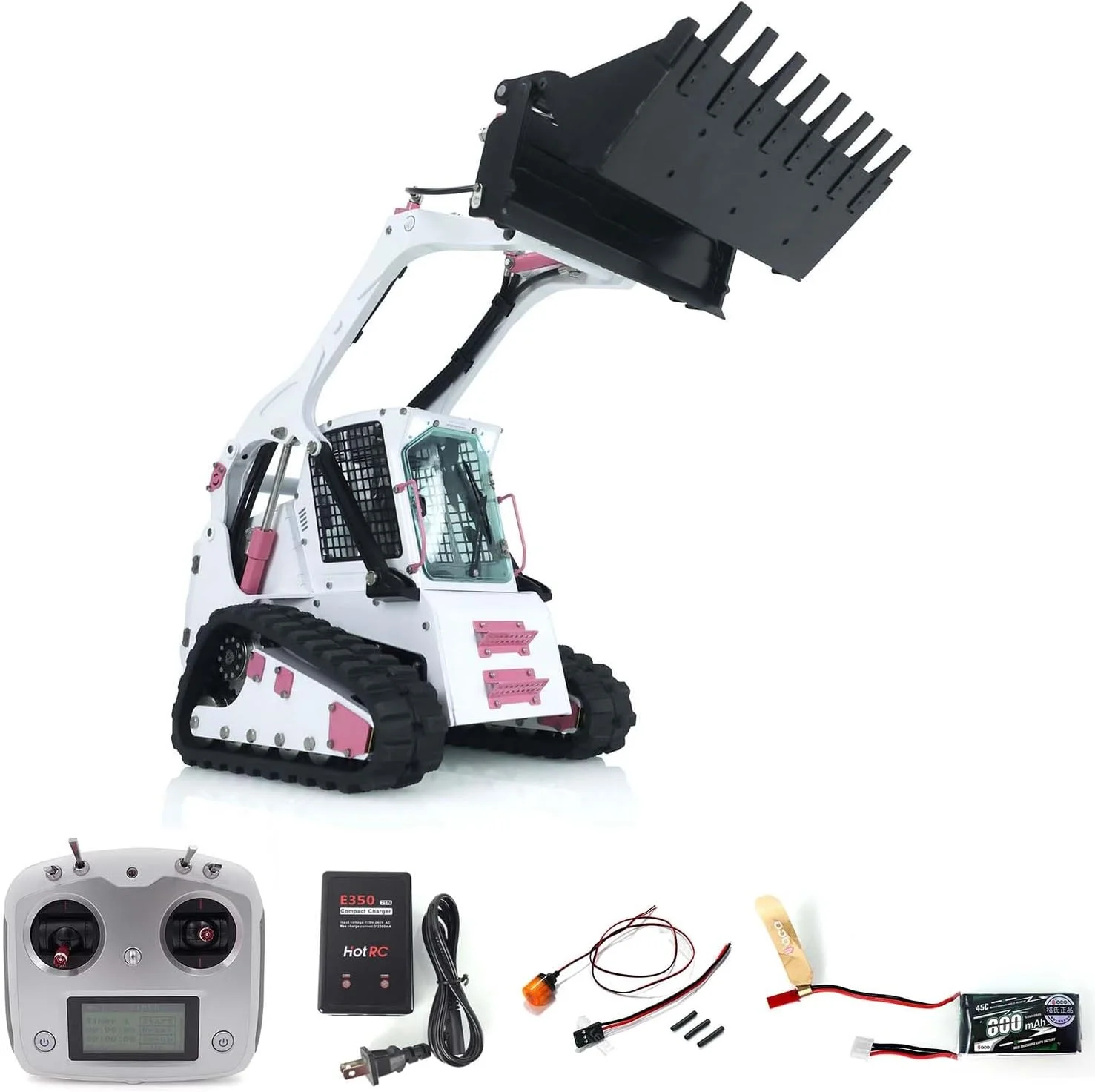 لودر هیدرولیک гусеничный LESU 1/14 Aoue-Lt5 RTR با نور چرخشی LED و صدا، مدل حرفه ای برای بزرگسالان