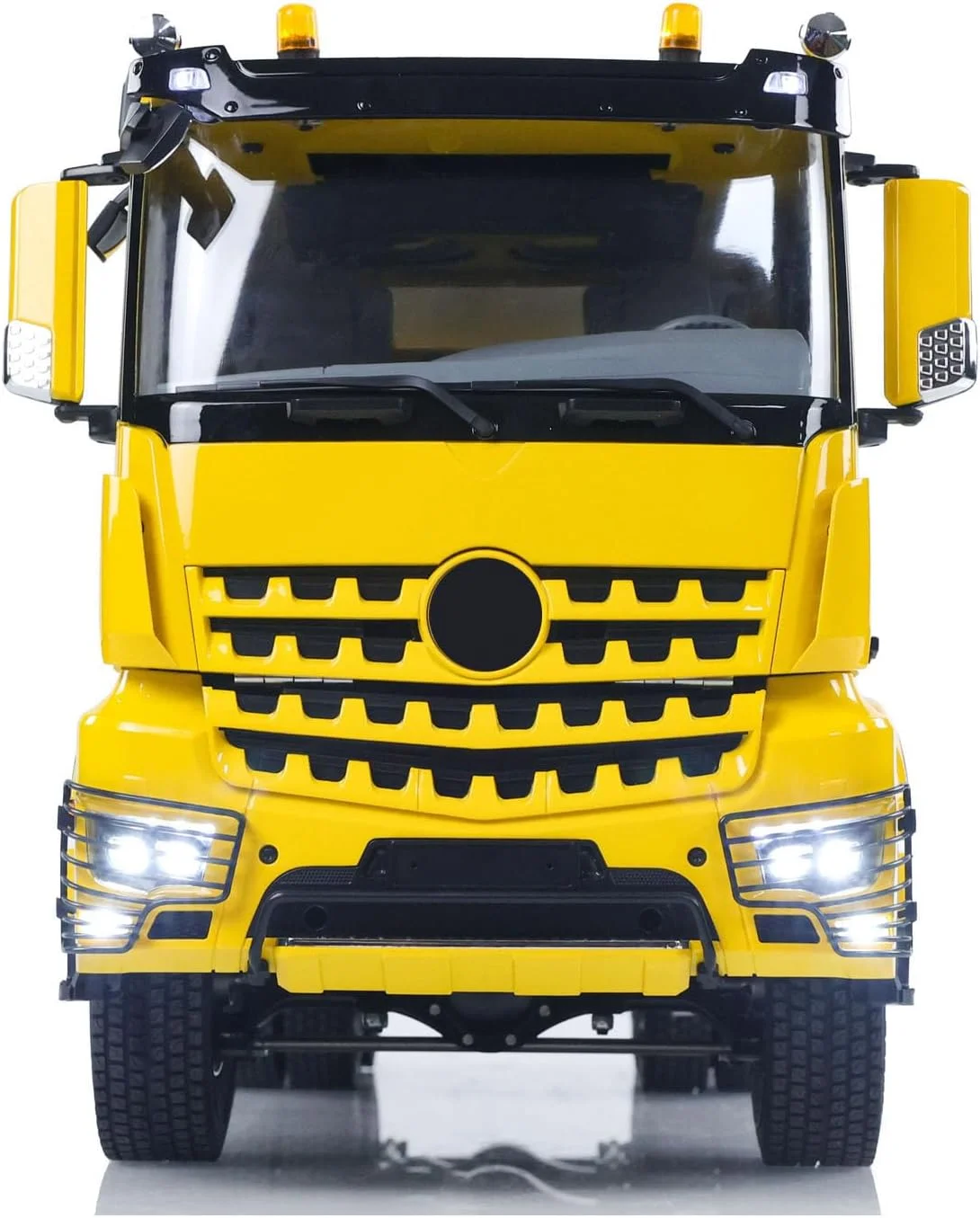 شاسی فلزی 6x6 دو سرعته کامیون کمپرسی هیدرولیک رادیویی کنترل از راه دور 1/14 مدل 3348 با دیفرانسیل و صدا و نور رادیو HotRC 2025 مدل حرفه ای برای بزرگسالان