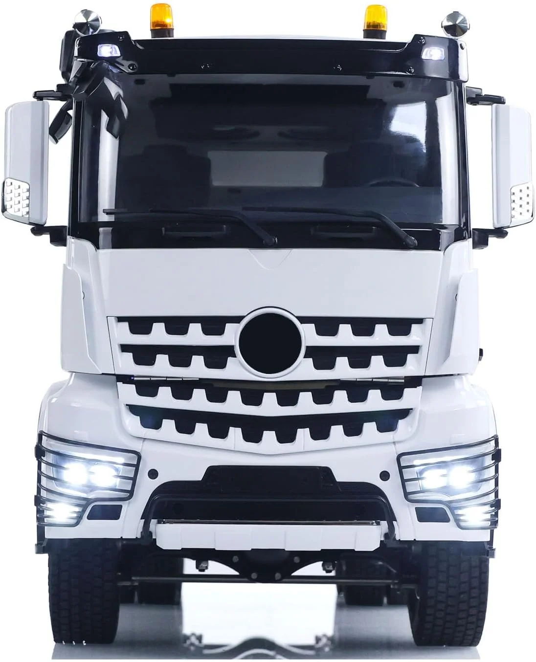 شاسی فلزی دو سرعته 3348 مدل کمپرسی هیدرولیک آرسی 1/14 RTR، مدل کمپرسی کنترل از راه دور بدون قفل دیفرانسیل، دارای نور، صدا و باتری، مدل سرگرمی درجه یک برای بزرگسالان