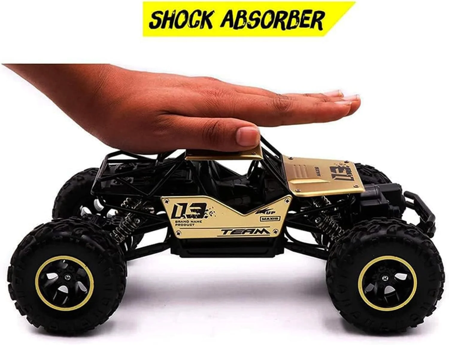 ماشین کنترلی صخره نورد فلزی مقیاس 1:18، چهار چرخ متحرک و شارژی