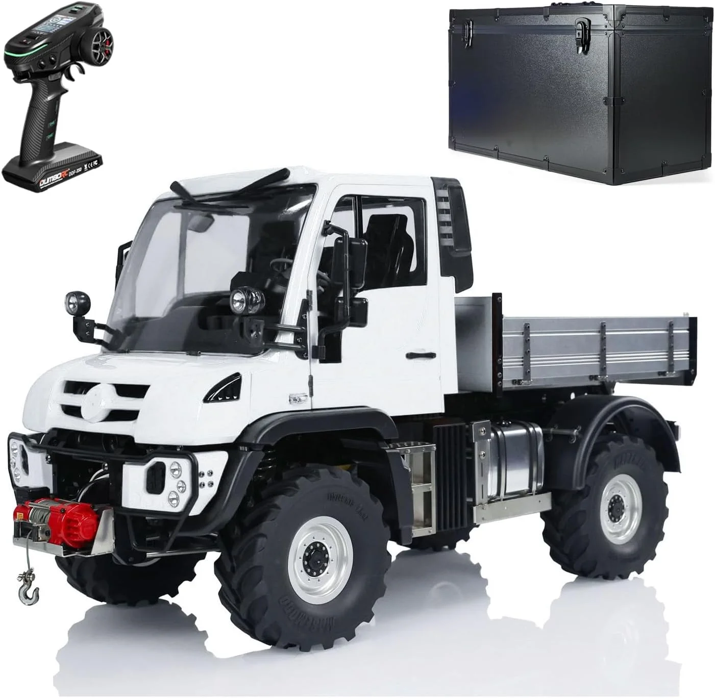 خودروی آفرود RC دو سرعته 4WD مقیاس 1:10 مدل UNI U423 4X4 با کنترل رادیویی، مدل ماشین خزنده صخره نور صدا قفل دیفرانسیل مناسب فضای باز