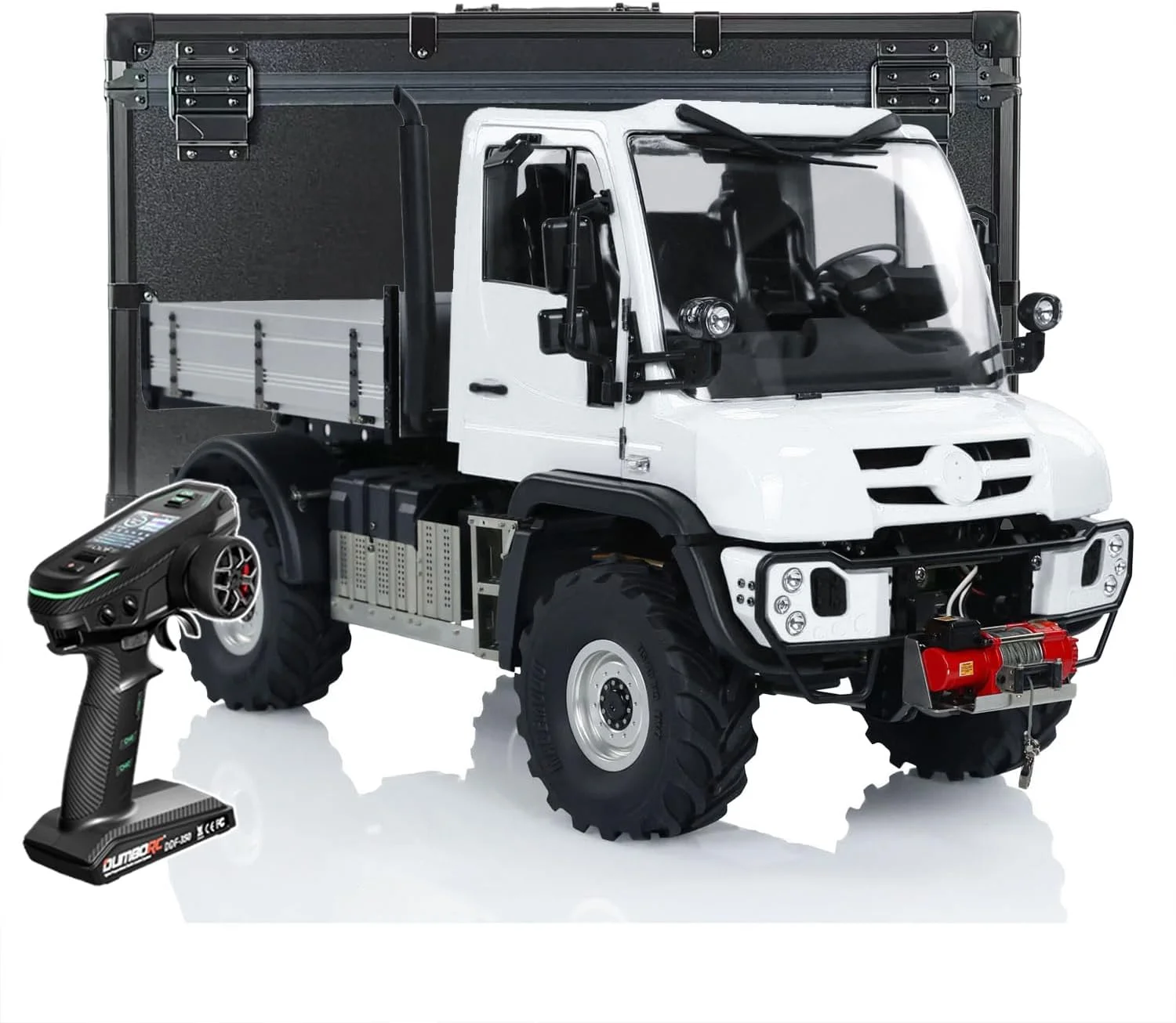 خودروی آفرود RC دو سرعته 4WD مقیاس 1:10 مدل UNI U423 4X4 با کنترل رادیویی، مدل ماشین خزنده صخره نور صدا قفل دیفرانسیل مناسب فضای باز