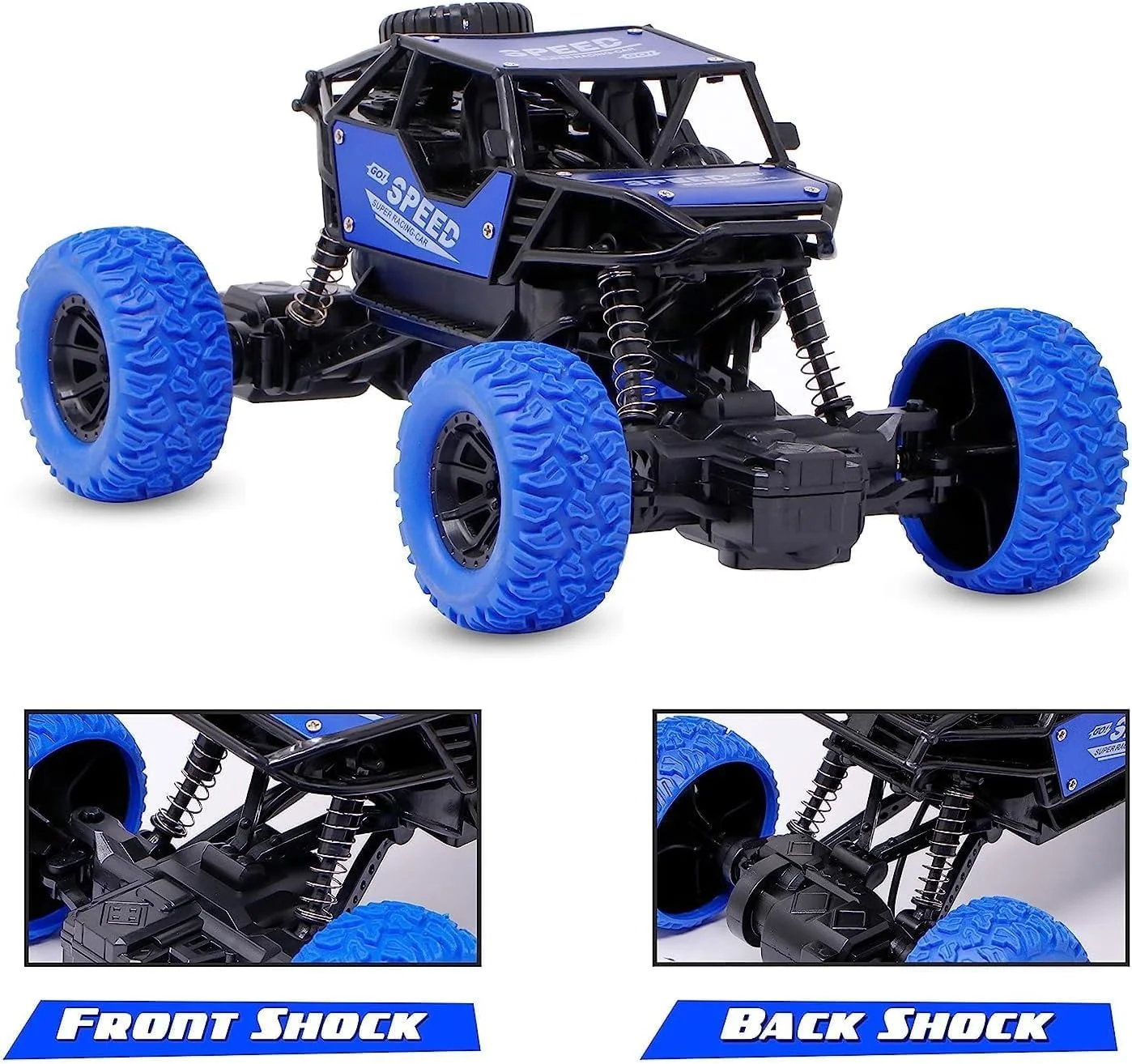 ماشین کنترلی آفرود صخره نورد SGTT PRO مدل Monster Truck 4x4 مناسب اسباب بازی پسرانه (آبی)