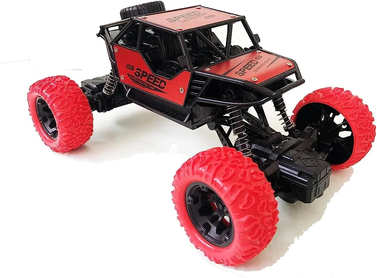 ماشین کنترلی SGTT PRO، کامیون هیولا، آفرود 4x4، اسباب بازی صخره نورد برای پسران و کودکان - آبی (قرمز)