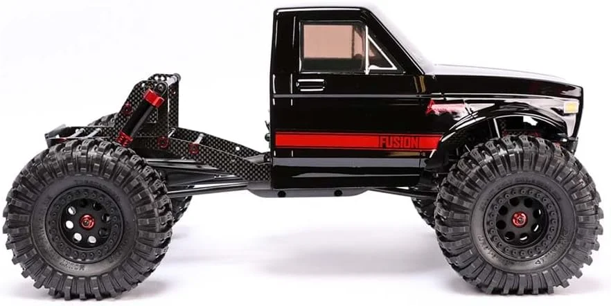 ماشین صخره نورد آرسی Redcat Ascent Fusion در مقیاس 1:10، موتور براشلس، 4WD، شاسی فیبر کربنی، مشکی