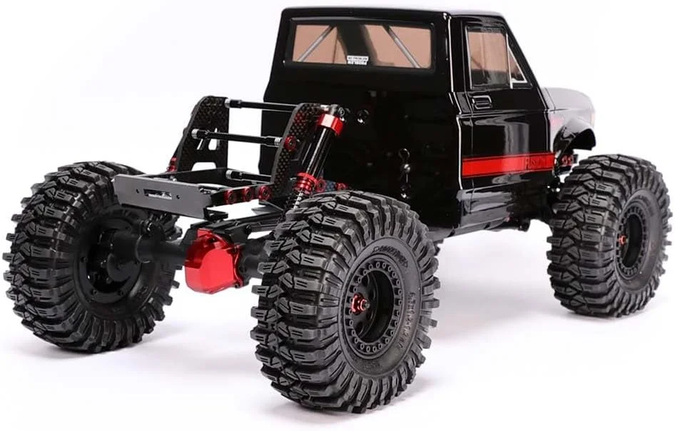 ماشین صخره نورد آرسی Redcat Ascent Fusion در مقیاس 1:10، موتور براشلس، 4WD، شاسی فیبر کربنی، مشکی