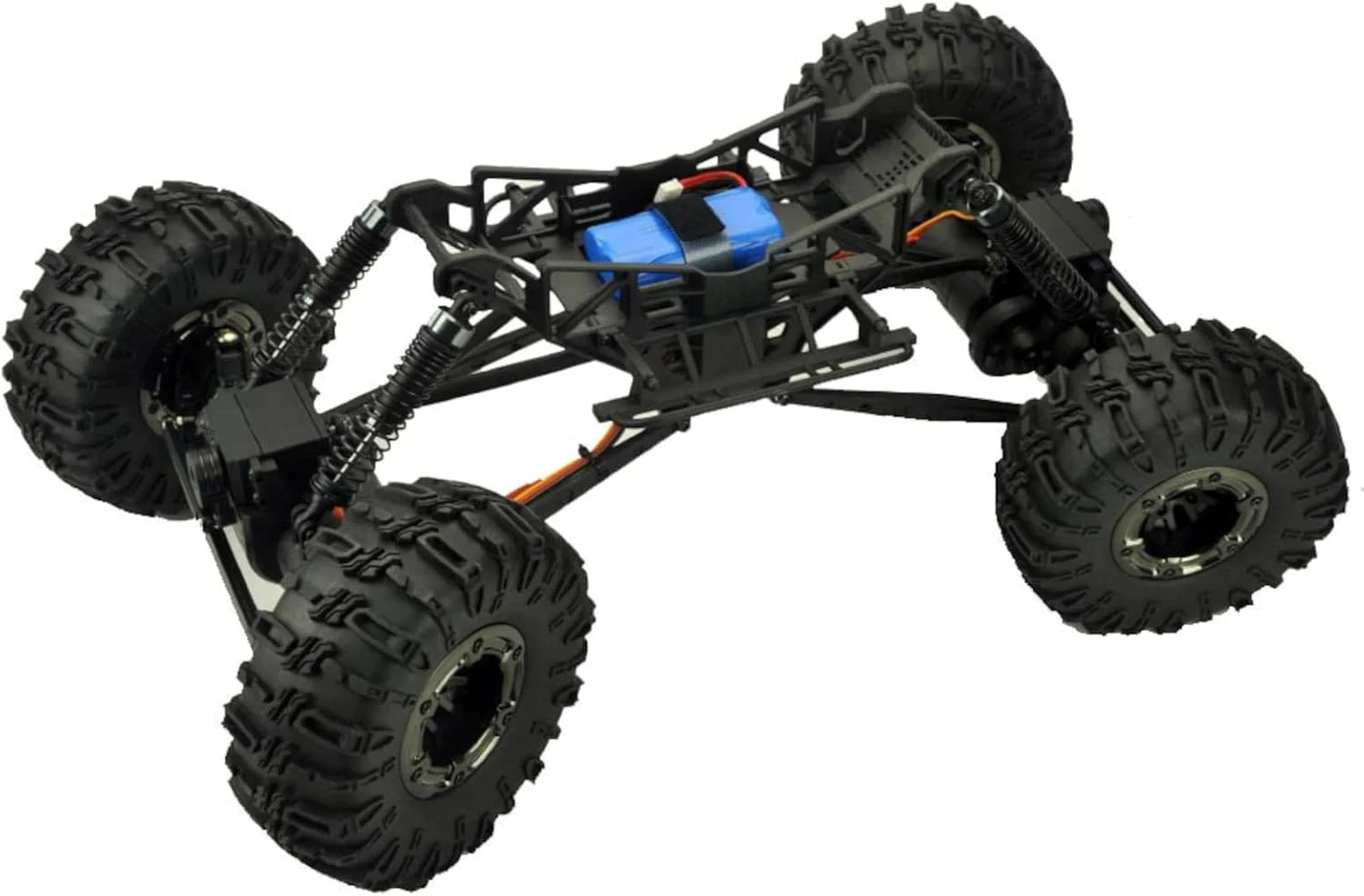 Redcat Racing Danchee Ridgerock کرالر صخره نوردی الکتریکی 4WD مقیاس 1/10 - کامیون RC RTR با رادیو 2.4 گیگاهرتز، موتورهای دوگانه، فرمان 4 چرخ، شارژر USB با باتری لیتیوم یونی کرالر RC