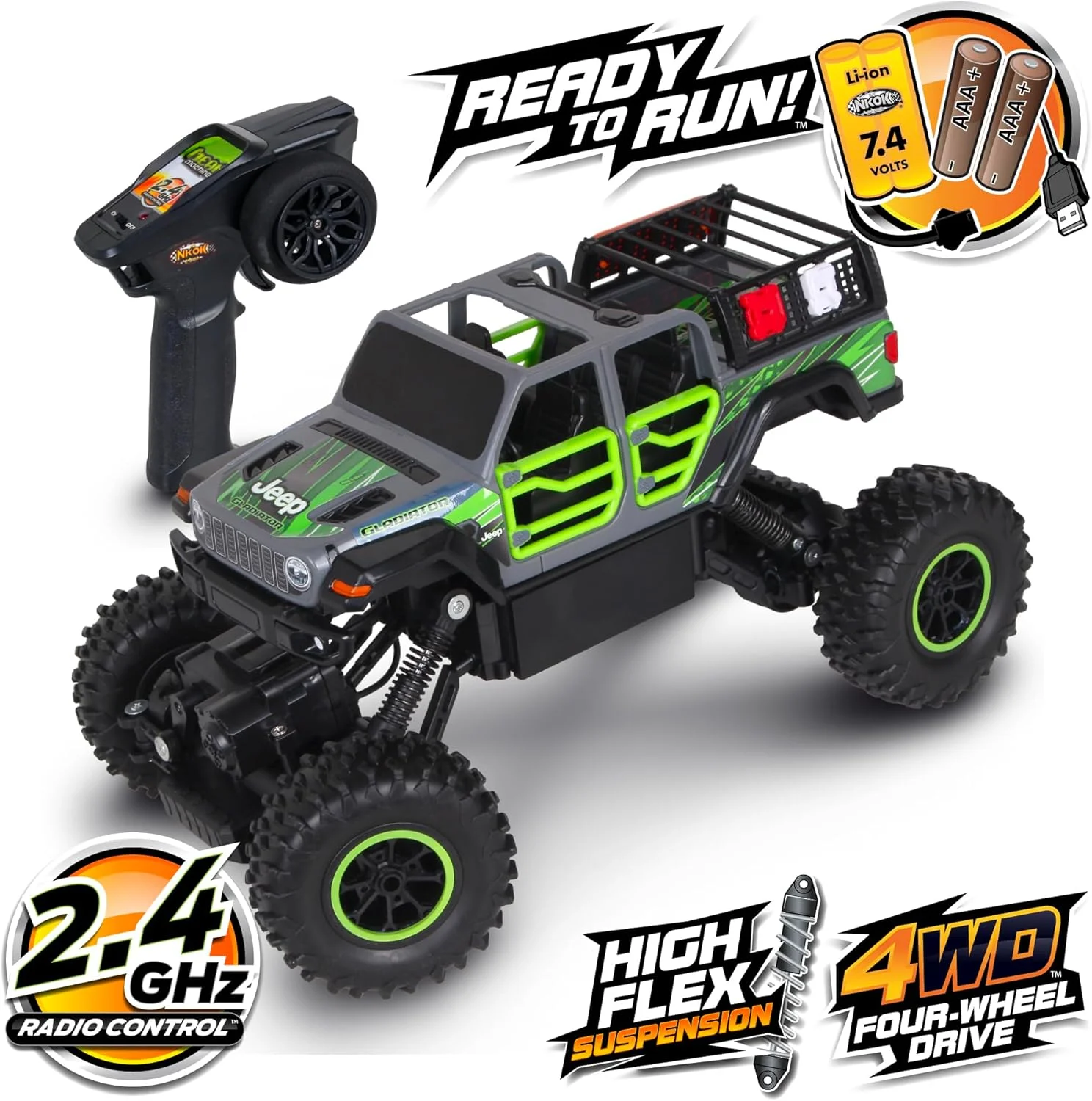 ماشین صخره نورد جیپ رانگلر گلادیاتور NKOK