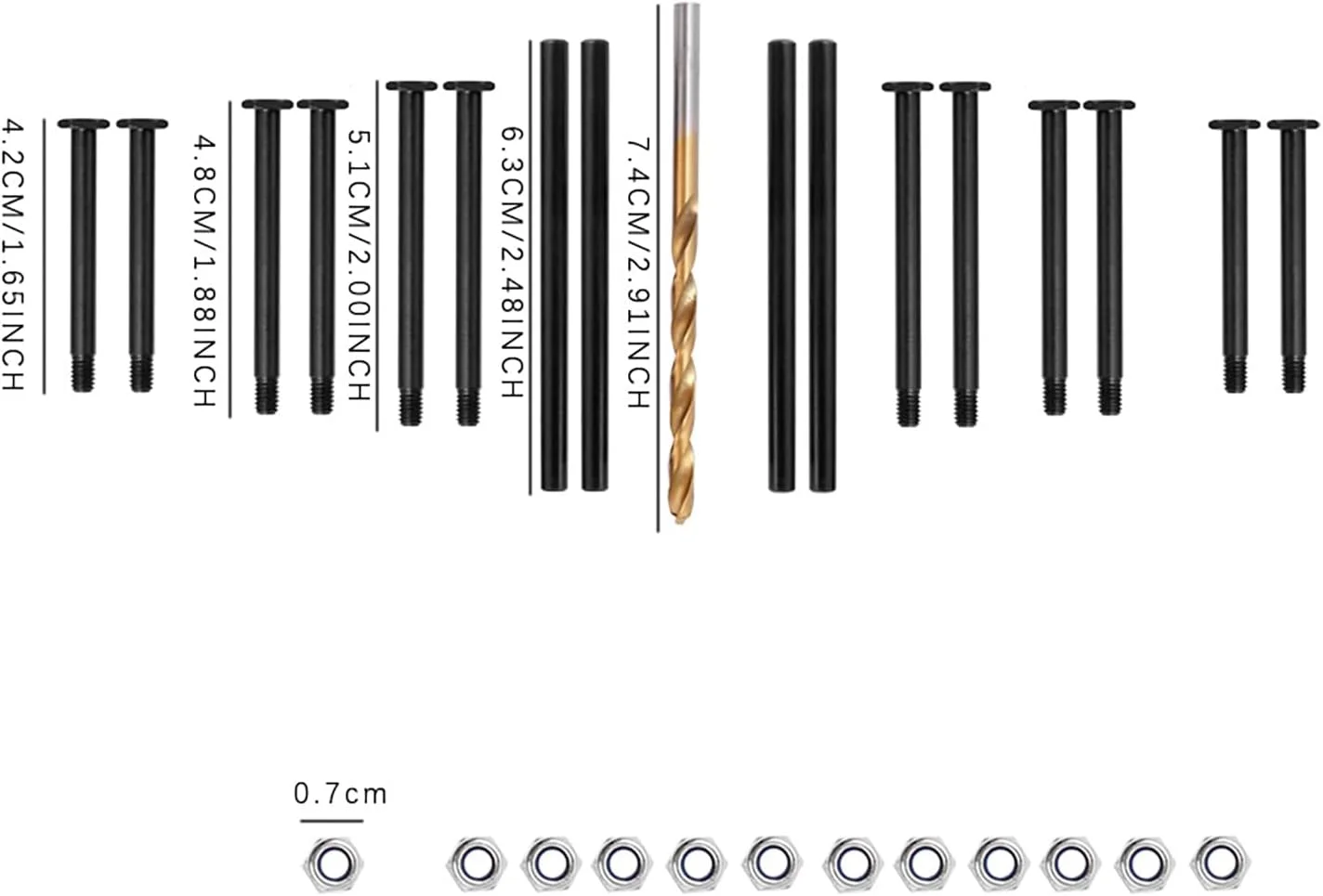 پین های سیستم تعلیق جلو و عقب ماشین مسابقه ای آرسی 1/8 مناسب برای TRAXXAS 1/8 6S MAXX Slash 102076-4 قطعات ارتقاء ماشین آرسی