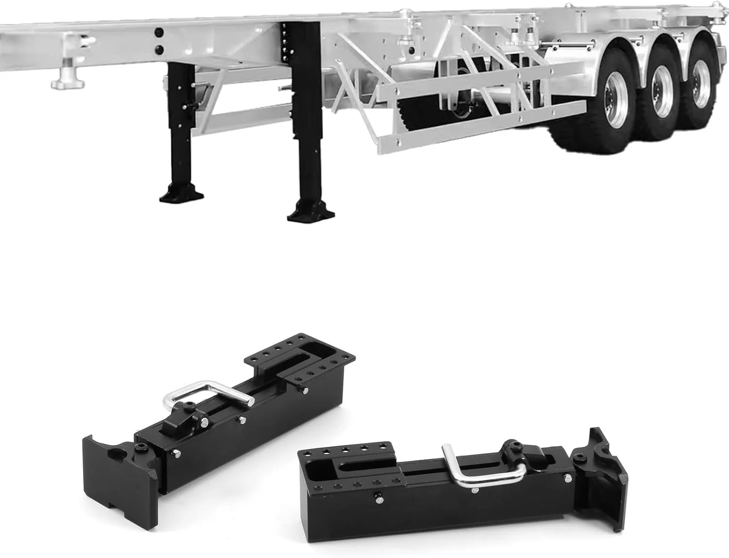 2 عدد پایه نگهدارنده فلزی برای کامیون و تریلر تامییا 1/14