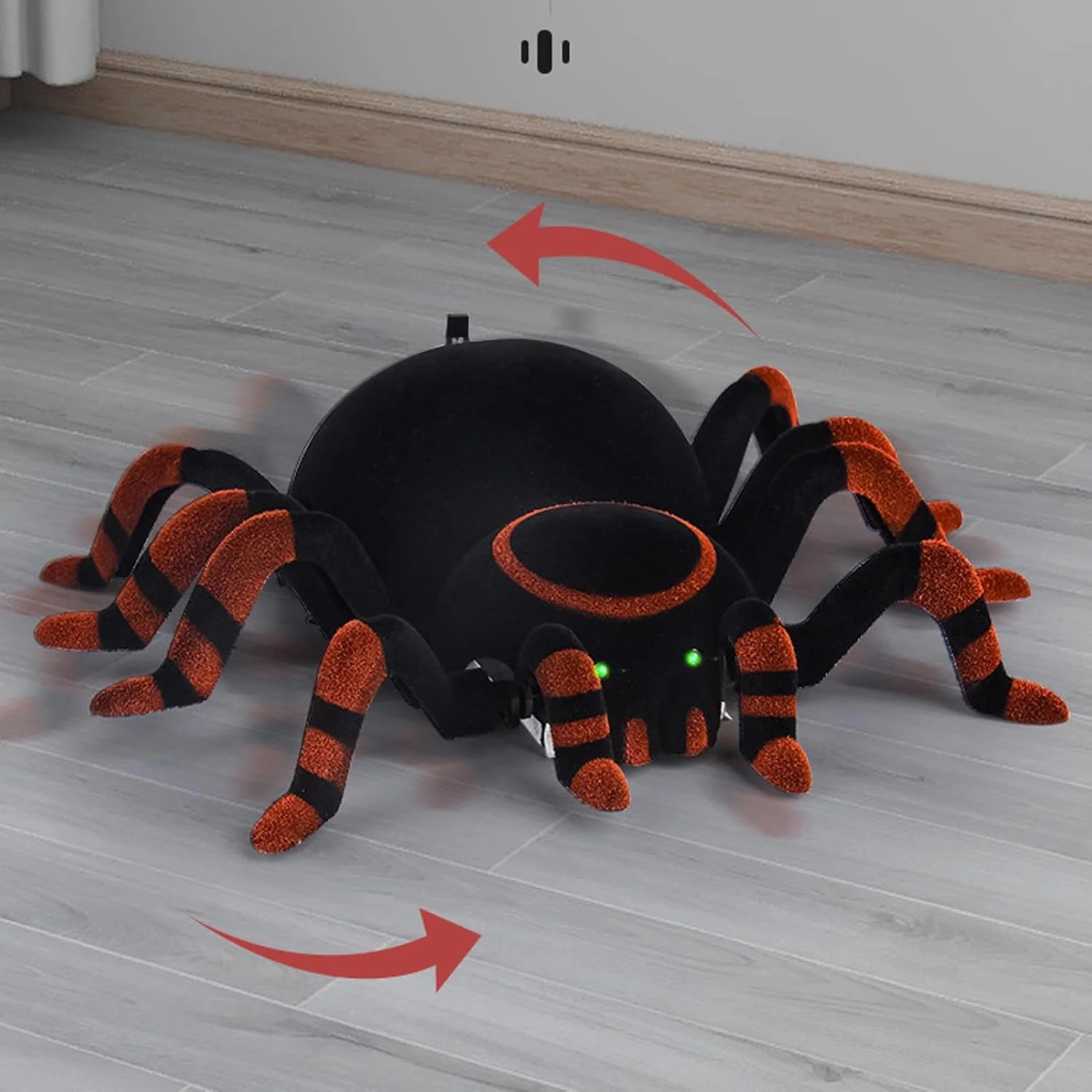 عنکبوت کنترلی، عنکبوت کنترلی دو حالته با چشمان LED و پاهای متحرک، الکترونیکی، سرگرم کننده برای کودکان، بزرگسالان، شوخی، هدیه تولد هالووین
