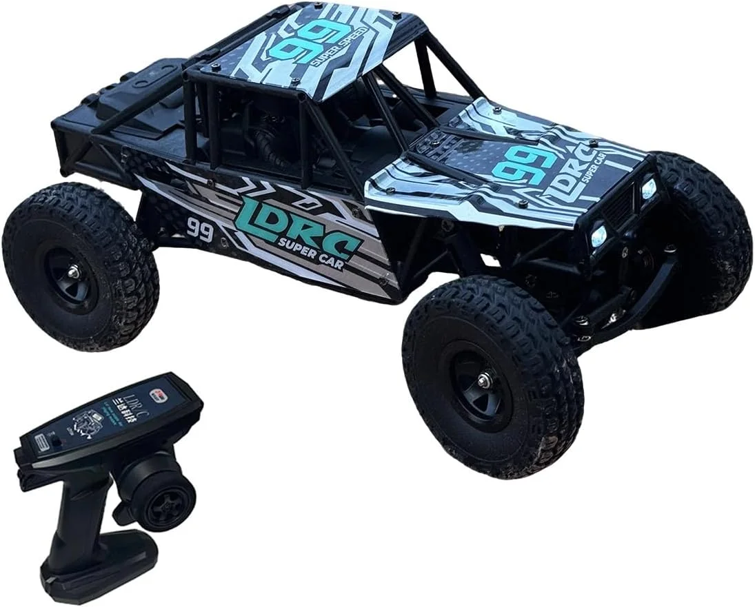 ماشین آرسی آفرود 1/18، ماشین خزنده آرسی 4WD 2.4G با چراغ های جلوی تاشو، کامیون صخره نوردی کنترل از راه دور تمام زمینی، هدیه برای بزرگسالان و علاقه مندان، RTR، سبز