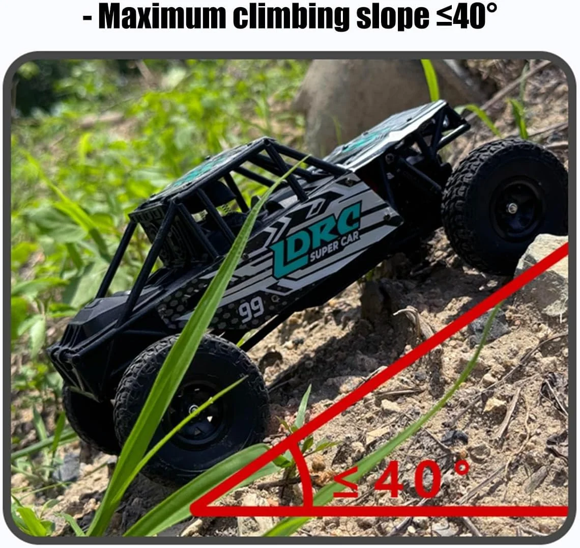 ماشین آرسی آفرود 1/18، ماشین خزنده آرسی 4WD 2.4G با چراغ های جلوی تاشو، کامیون صخره نوردی کنترل از راه دور تمام زمینی، هدیه برای بزرگسالان و علاقه مندان، RTR، سبز