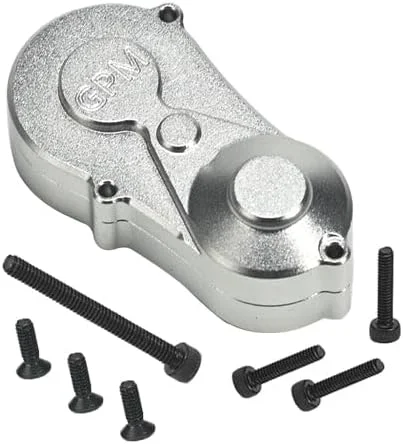 مجموعه محفظه جعبه دنده مرکزی آلومینیومی 7075 با پوشش برای Losi 1/18 Mini LMT 4X4 Brushed Monster Truck RTR-LOS01026 - نقره ای