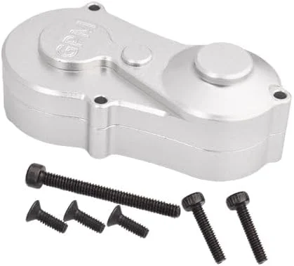 مجموعه محفظه جعبه دنده مرکزی آلومینیومی 7075 با پوشش برای Losi 1/18 Mini LMT 4X4 Brushed Monster Truck RTR-LOS01026 - نقره ای