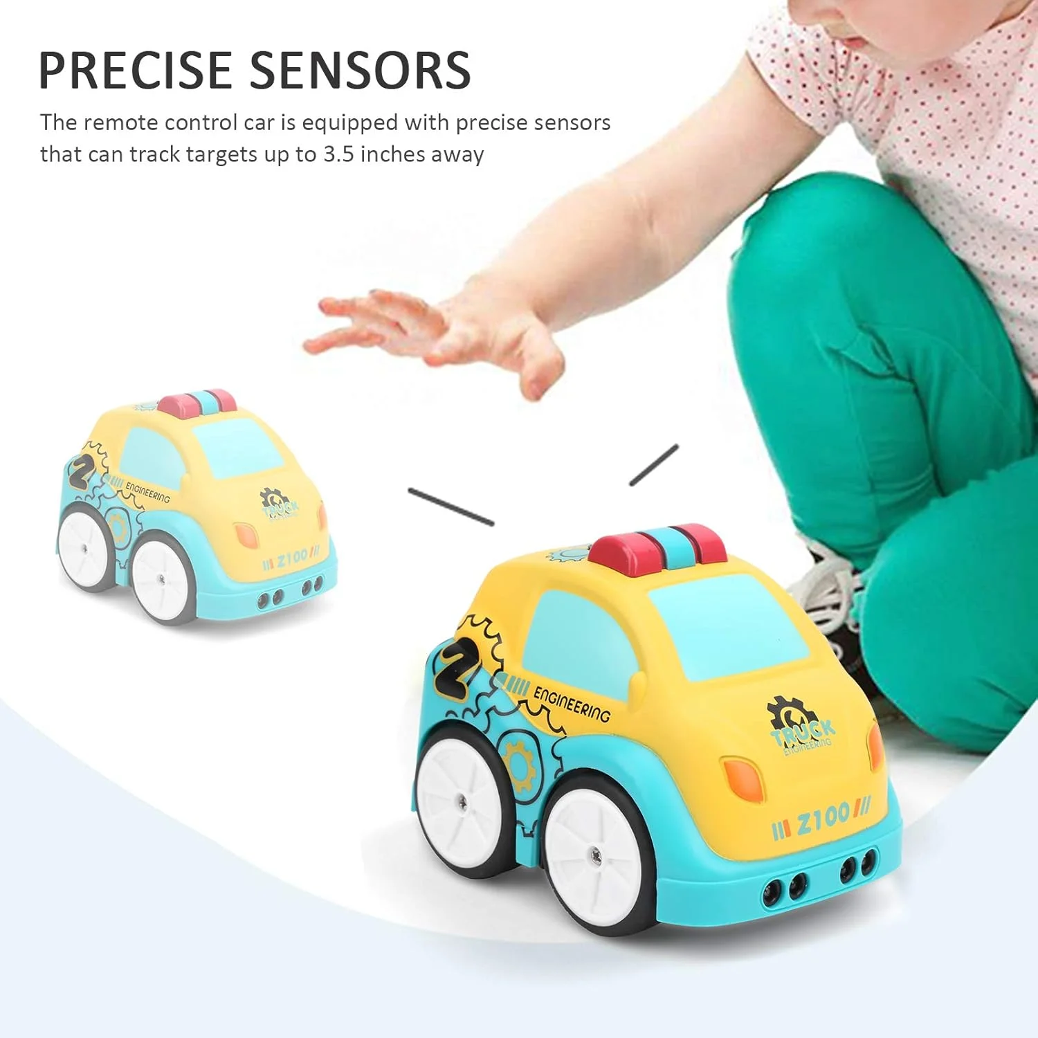 ماشین کنترلی با کنترل دستی، اسباب بازی ماشین ردیابی حسی برای پسران و دختران