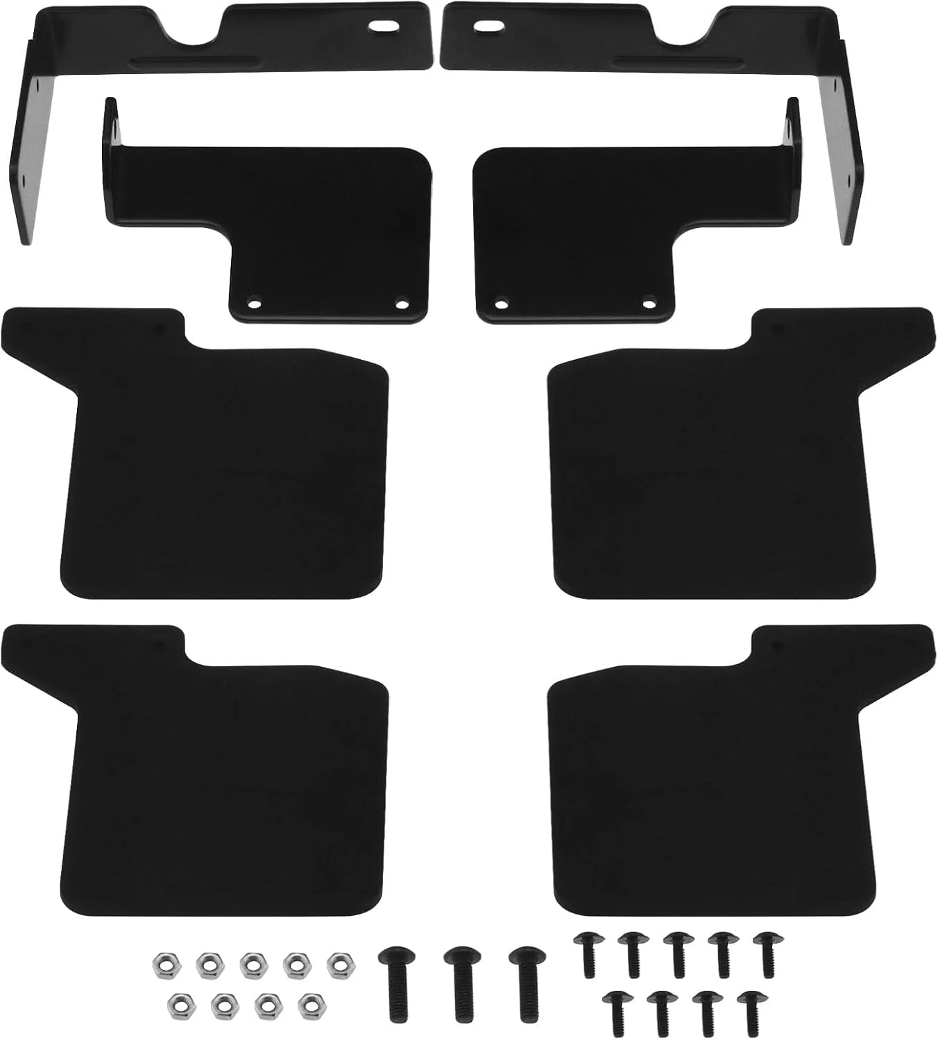 مجموعه گلگیر ماشین کنترلی ECSiNG، کیت نصب گلگیر ماشین کنترلی، مجموعه گلگیر لاستیکی جلو و عقب سازگار با TRX-4 Defender 1/10 RC Crawler