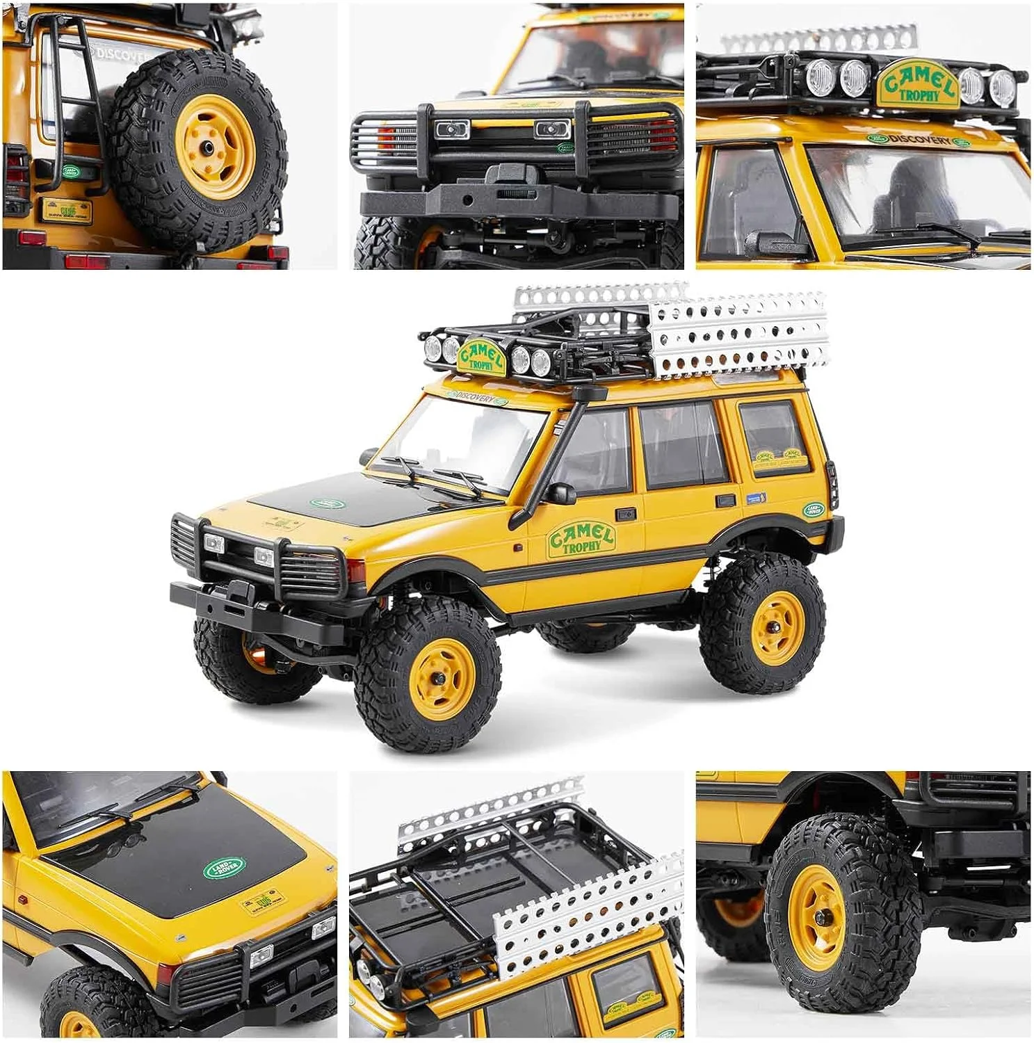 مدل ماشین کنترلی خزنده FMS FCX24M Land Rover Family Licensed Camel Trophy Edition 4WD RC Rock Truck در مقیاس 1/24 با فرکانس 2.4 گیگاهرتز - مدل ماشین کنترلی حرفه ای مینیاتوری آفرود