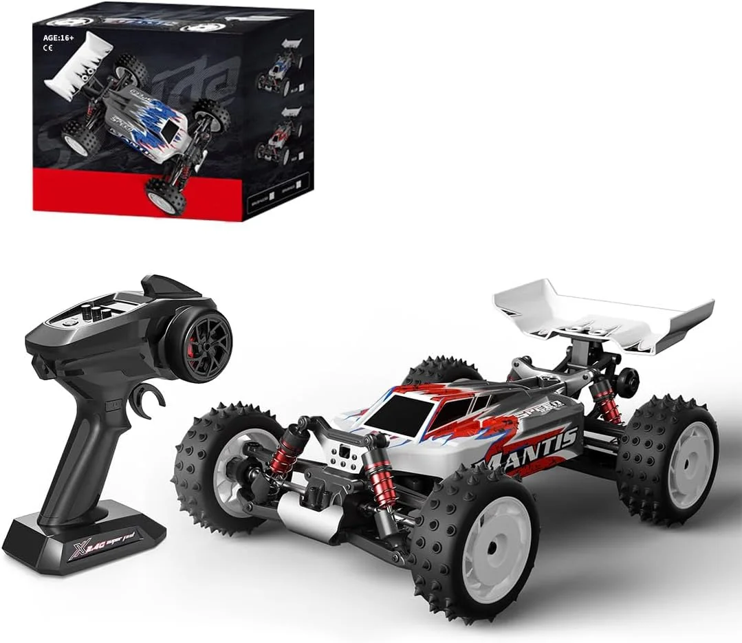 مدل کامیون خزنده آرسی، مدل خودروی آفرود براشلس 4WD آرسی 2.4G مقیاس 1/16 با سرعت بالا و دنده های تمام فلزی بلبرینگی، مدل ماشین خزنده کنترل از راه دور سرگرمی