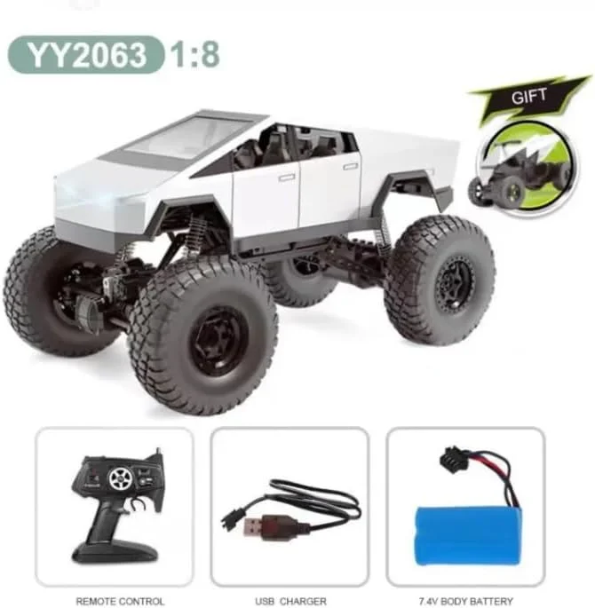 ماشین کنترلی تسلا سایبرتراک صخره نورد COLORLAND مقیاس 1:8 مدل YY2063