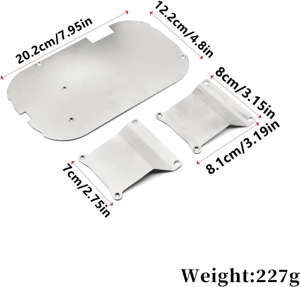 مجموعه محافظ شاسی برای ماشین آرسی TAMIYA TT01 مقیاس 1/10، قطعات جایگزین و ارتقاء