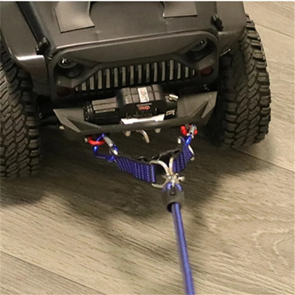 بند کششی طنابی برای ماشین کنترلی خزنده مناسب برای ماشین های کنترلی 1/5 1/8 1/10 HPI Baja 5B 5T SS 5SC Summit E-REVO TRX4 SCX10، آبی