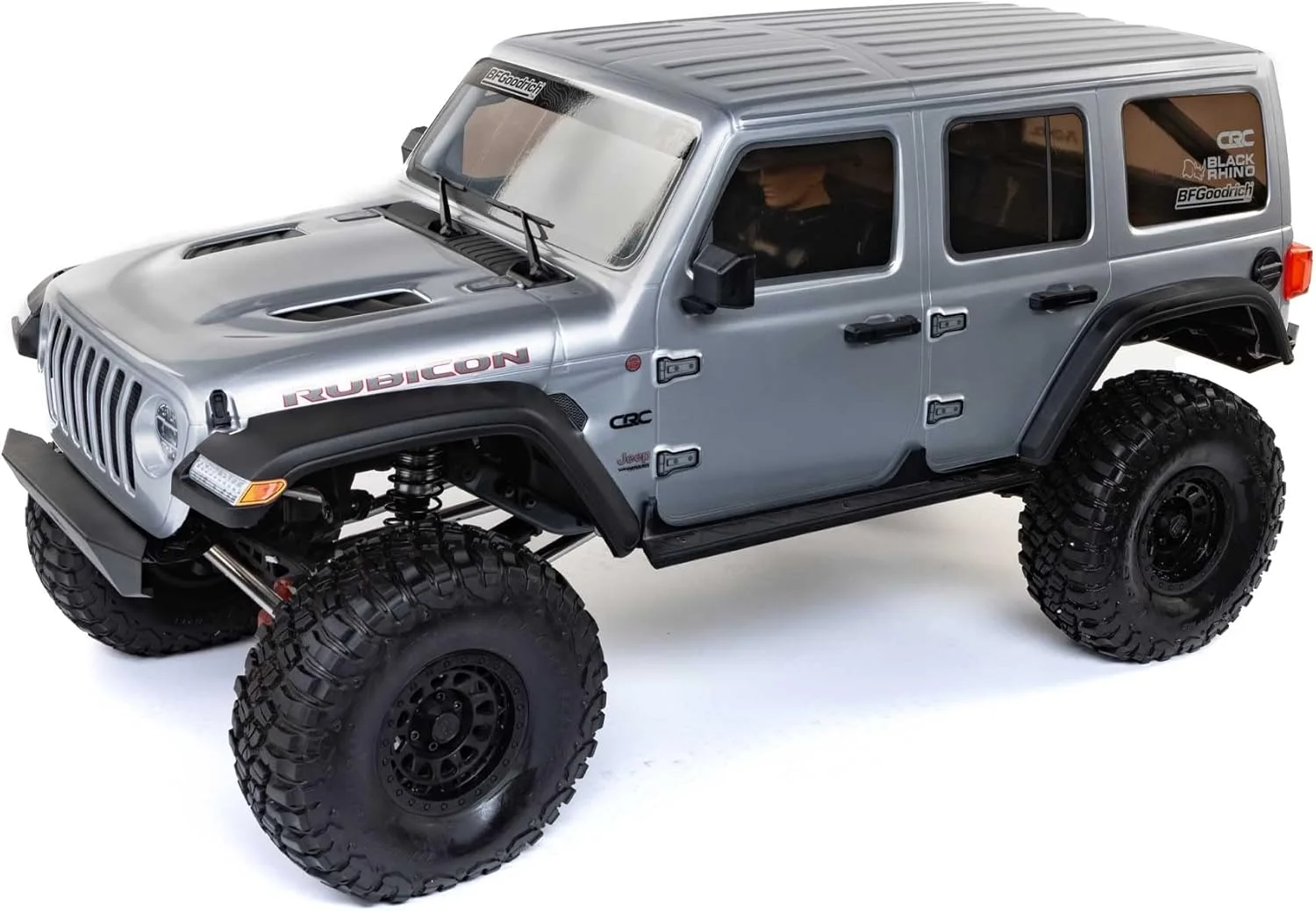 کامیون آرسی آکسیال SCX6 Jeep JLU Wrangler 4WD Rock Crawler RTR مقیاس 1/6 (بدون باتری و شارژر): نقره ای، AXI05000T2