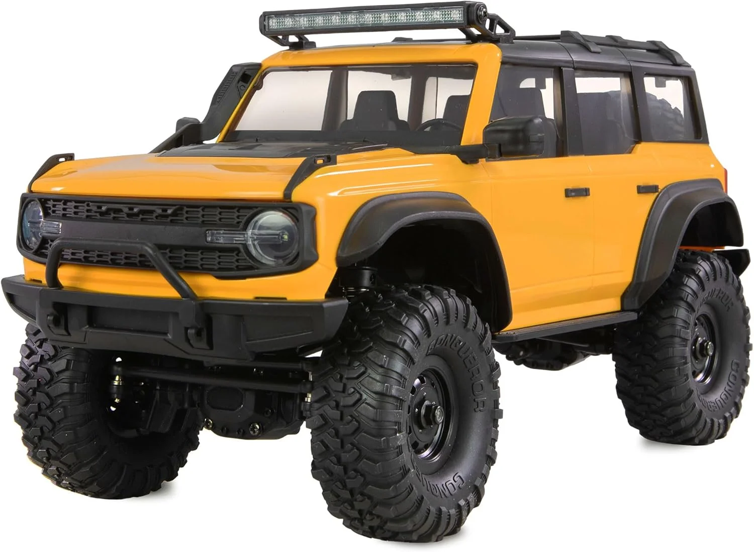 آفرودر کوچک Amewi AMXRock Mini Caballo مقیاس 1:16 RTR زرد با کنترل از راه دور، باتری و کابل شارژ