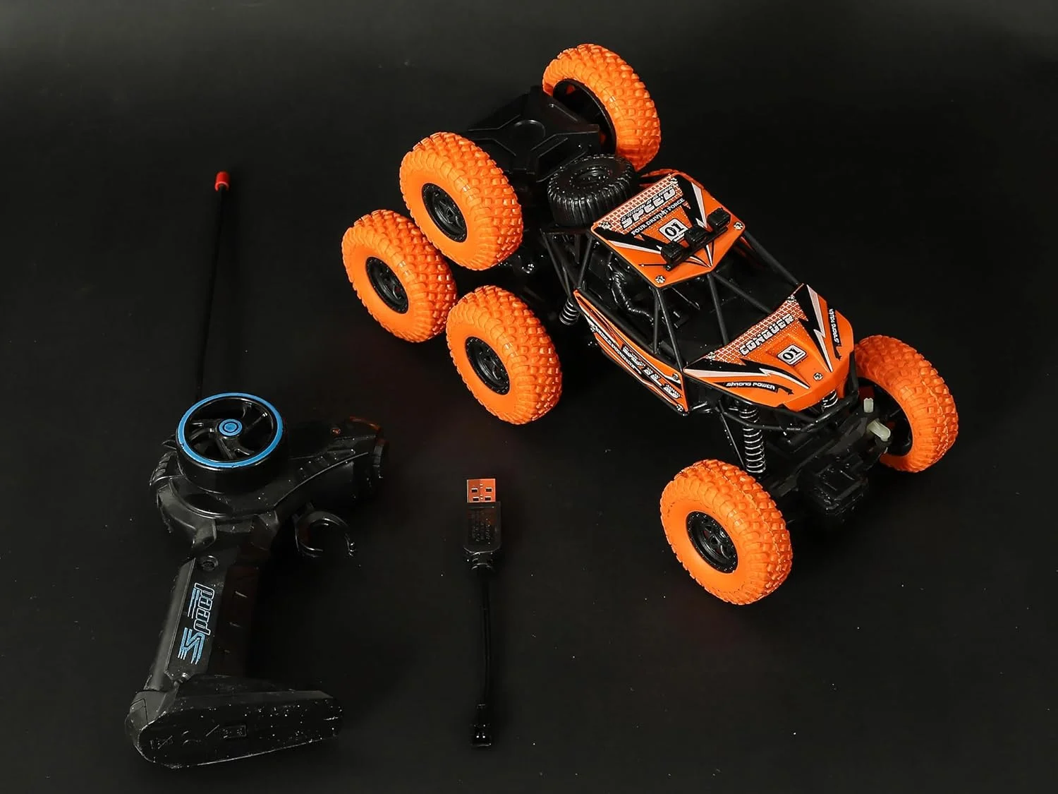 ماشین کنترلی صخره نورد 8 چرخ، اسباب بازی ماشین کنترلی 5 کاره برای پسران، ماشین اسباب بازی آفرود 2WD با سرعت بالا برای کودکان 5 تا 12 سال