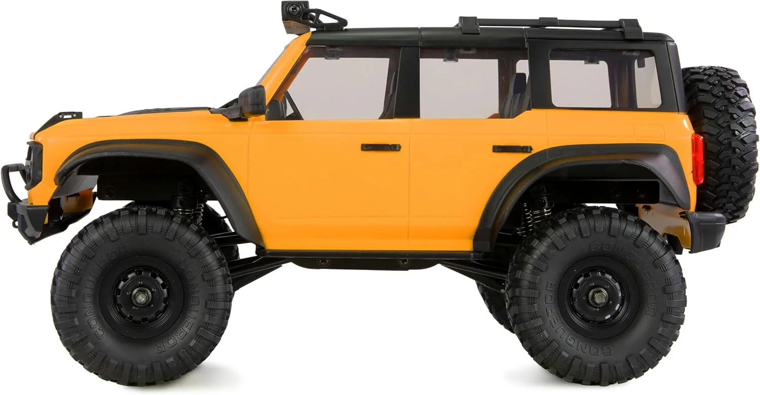 آفرودر کوچک Amewi AMXRock Mini Caballo مقیاس 1:16 RTR زرد با کنترل از راه دور، باتری و کابل شارژ