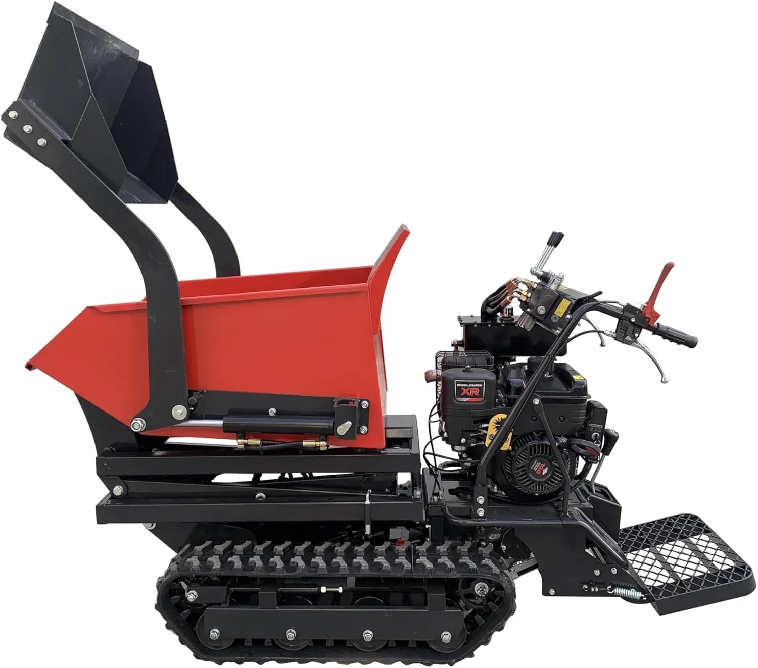 مینی دامپر همه کاره، کامیون کمپر خزنده، کامیون حمل و نقل خزنده لاستیکی کوچک، مینی دامپر زنجیری