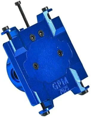 مجموعه محفظه جعبه دنده مرکزی آلومینیومی 7075 با پوشش برای کامیون هیولا براش خورده Losi 1/18 Mini LMT 4X4 RTR-LOS01026 - آبی