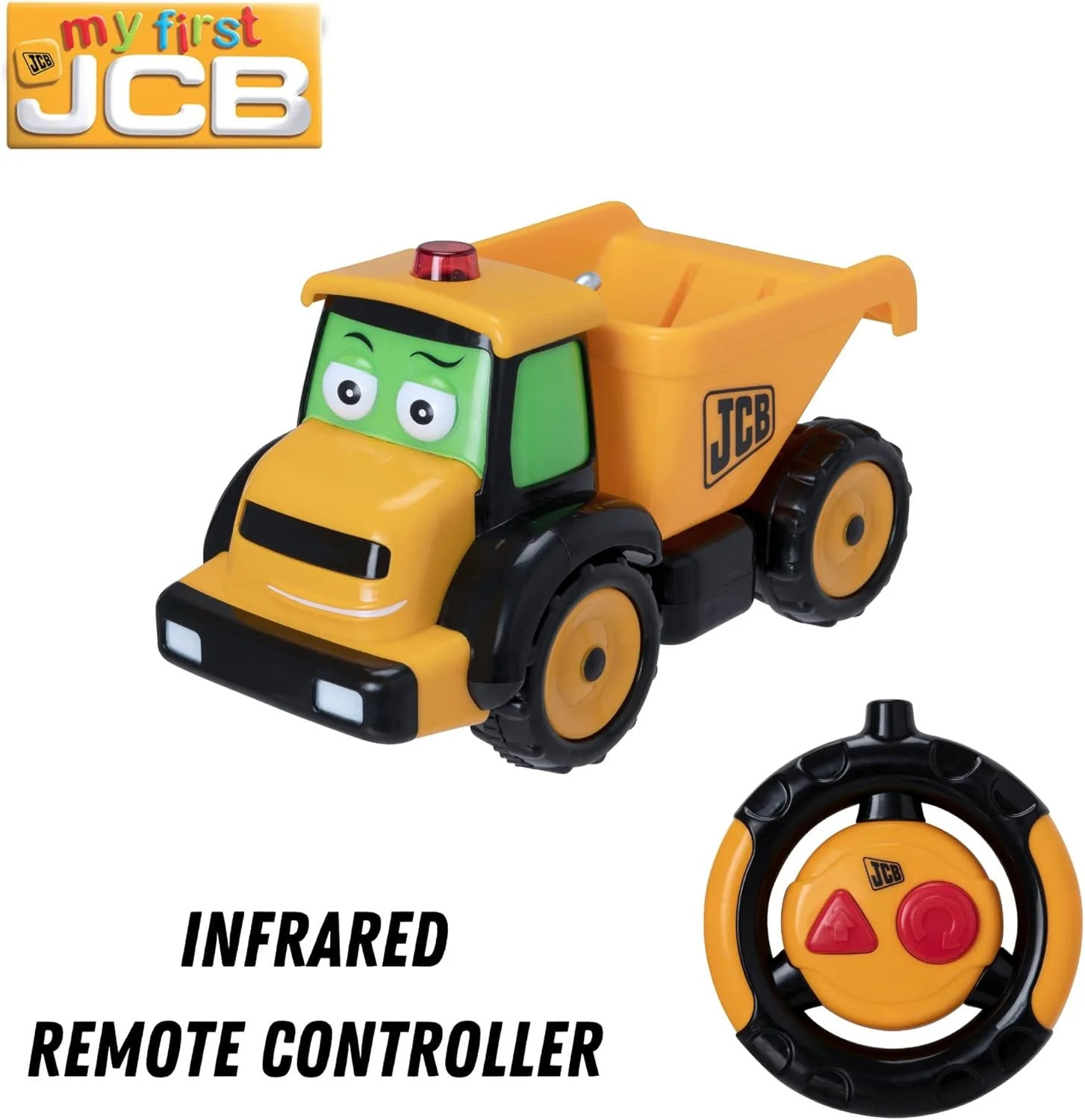 ماشین حمل بار Teamsterz My First Dougie - مجموعه اسباب بازی ماشین آلات ساختمانی JCB RC مناسب برای کودکان 2 سال به بالا