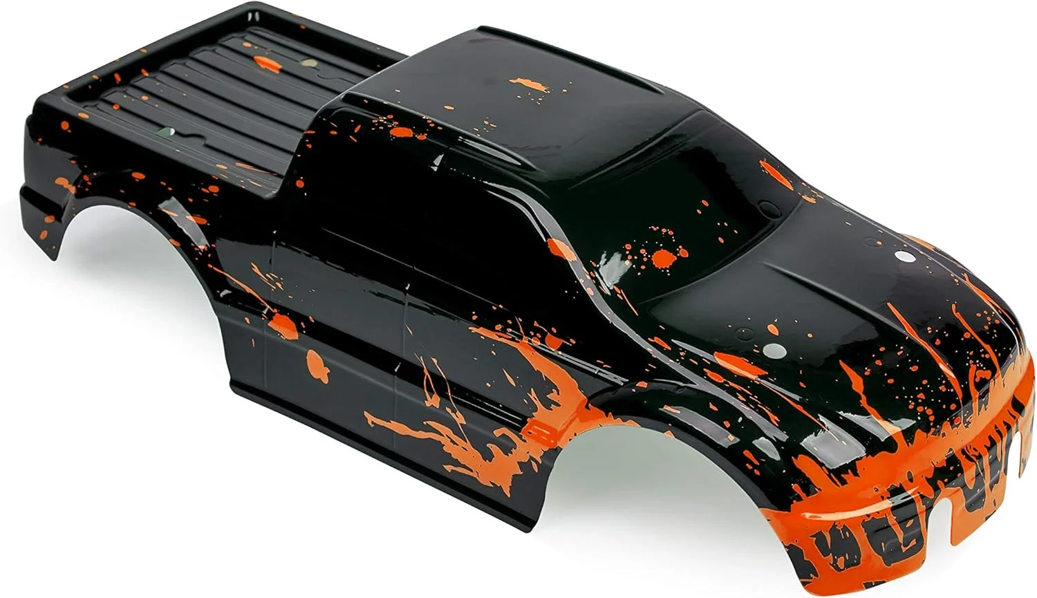 بدنه سفارشی SummitLink، طرح نارنجی گِلی روی مشکی، سازگار با پوشش بدنه T / E Maxx، مقیاس 1/10 ماشین یا کامیون RC (کامیون شامل نمی شود) EM-BR-01