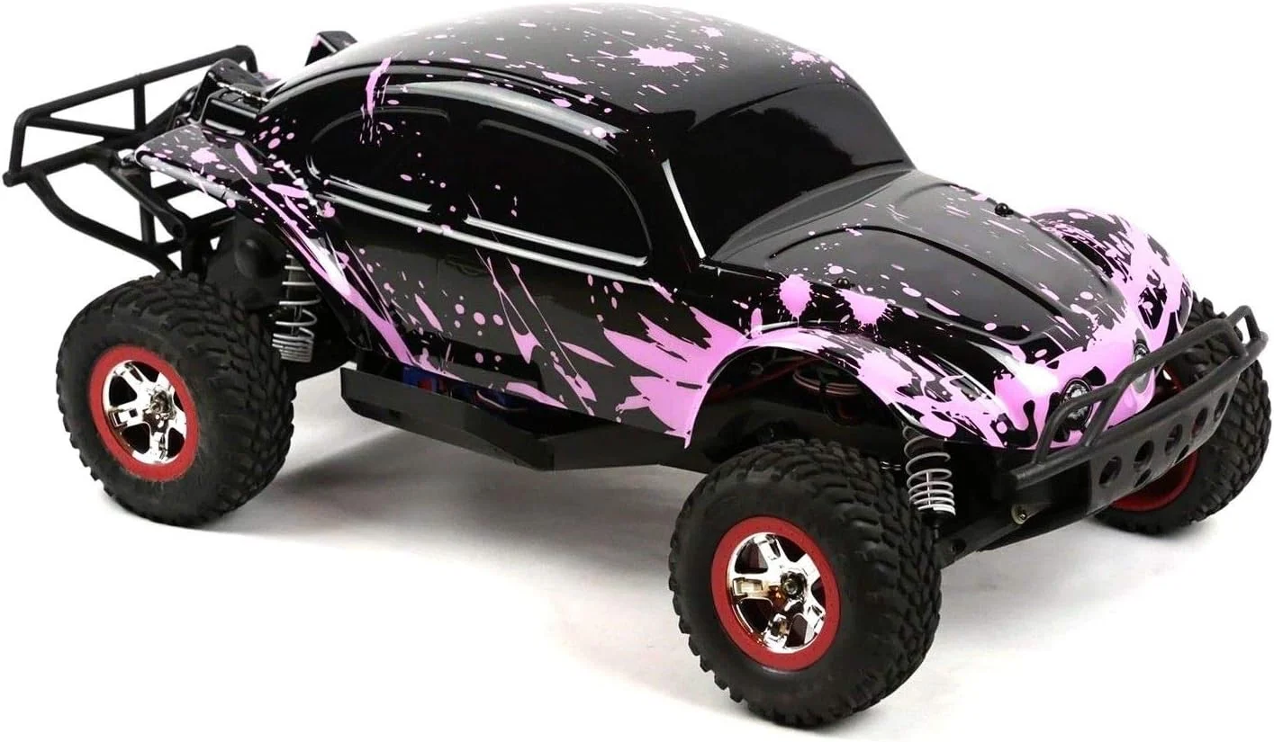 بدنه سفارشی سامیت‌لینک، صورتی گِلی روی مشکی، سازگار با ماشین یا کامیون آرسی مقیاس 1/10 (کامیون شامل نمی‌شود) SSB-BP-04